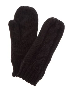 Hat Attack Cable Knit Lined Mittens