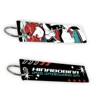 HinaBoBina Crimson Jet Tag Keychain