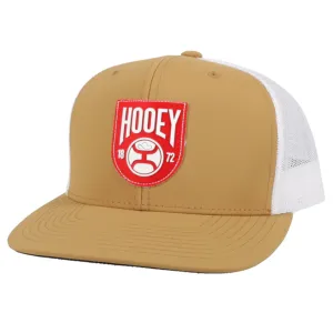 Hooey Red 1972 Patch Tan & White Cap