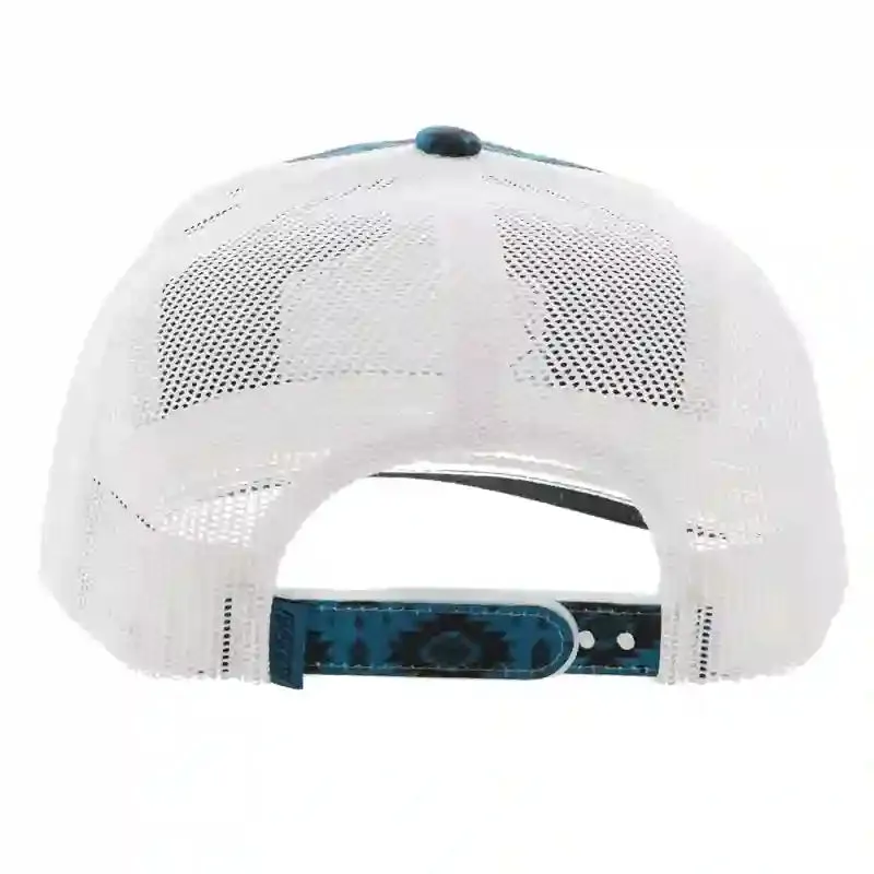 Hooey Roughy Patch Turquoise & Black Aztec Print Cap