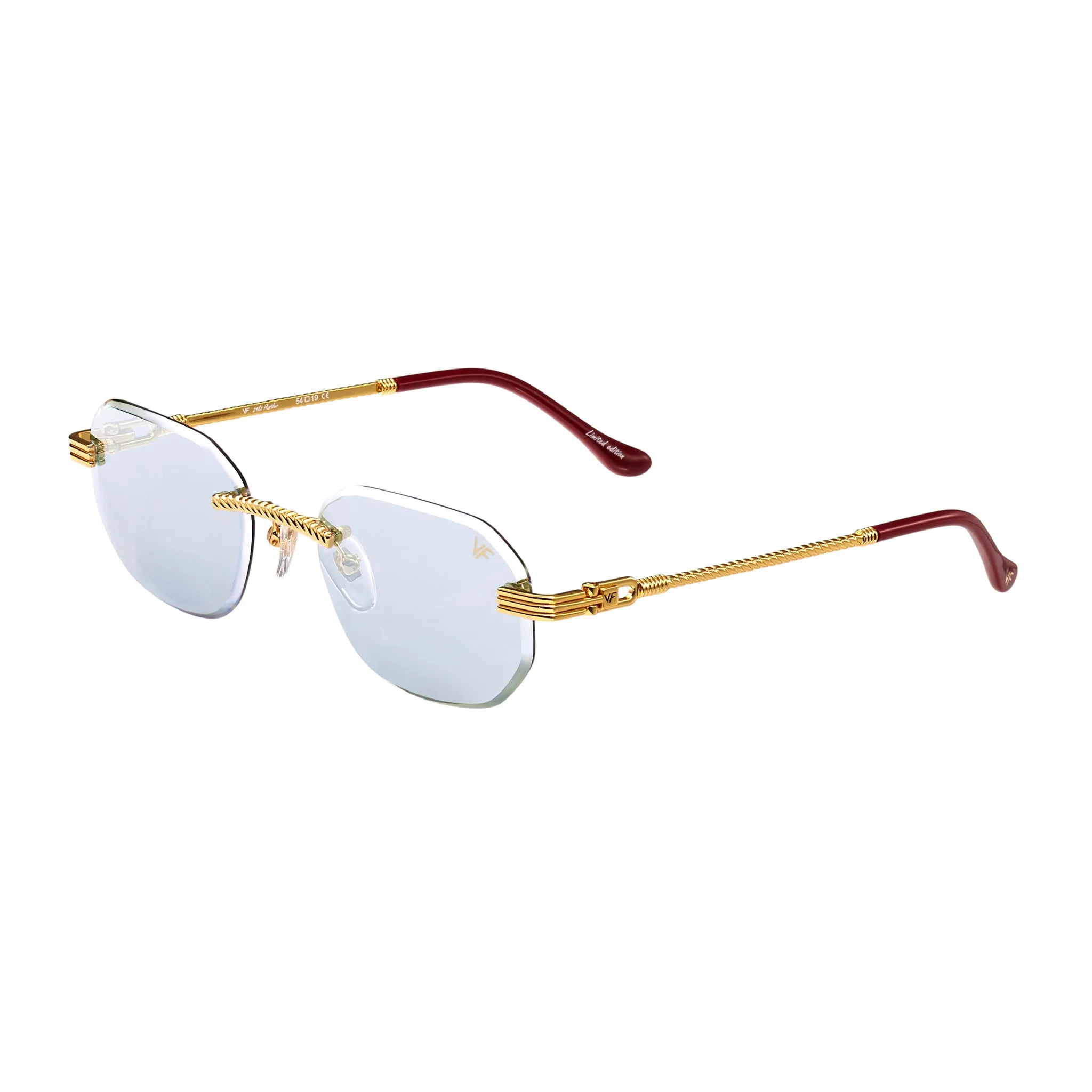 Hustler Rimless Drill Mount 24KT Gold