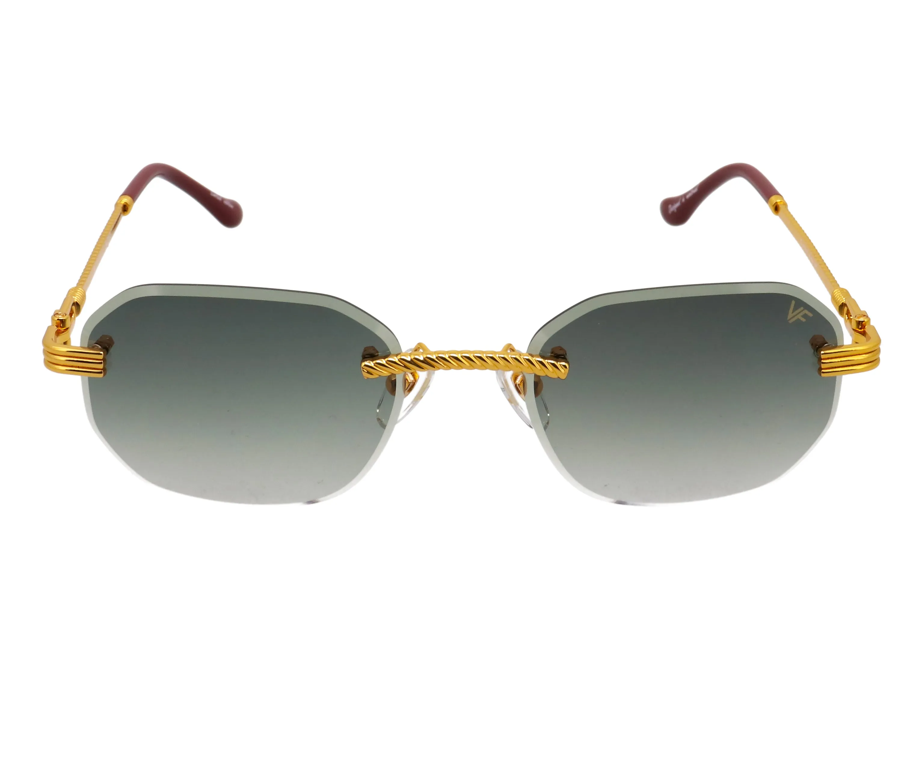 Hustler Rimless Drill Mount 24KT Gold