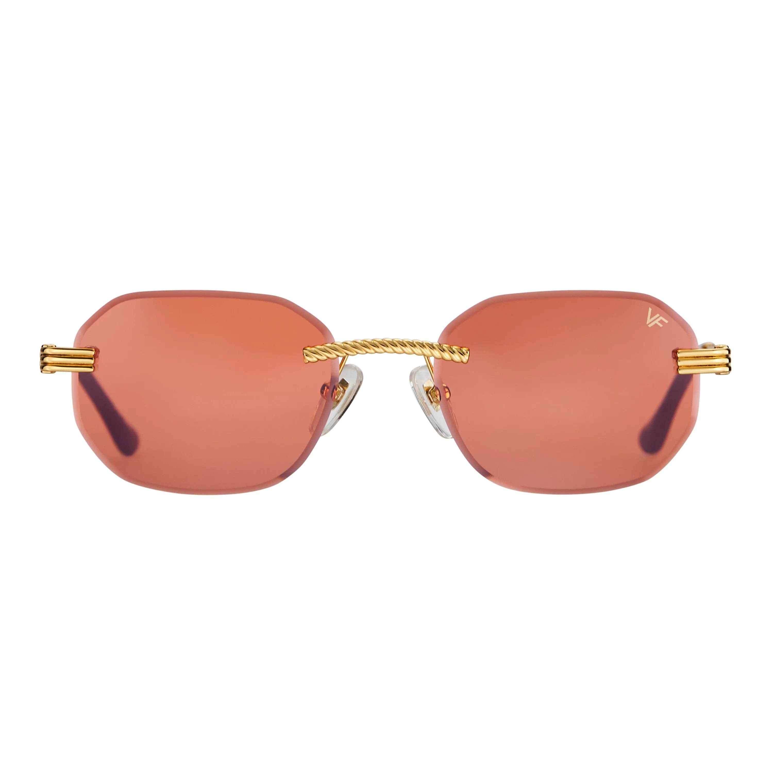 Hustler Rimless Drill Mount 24KT Gold