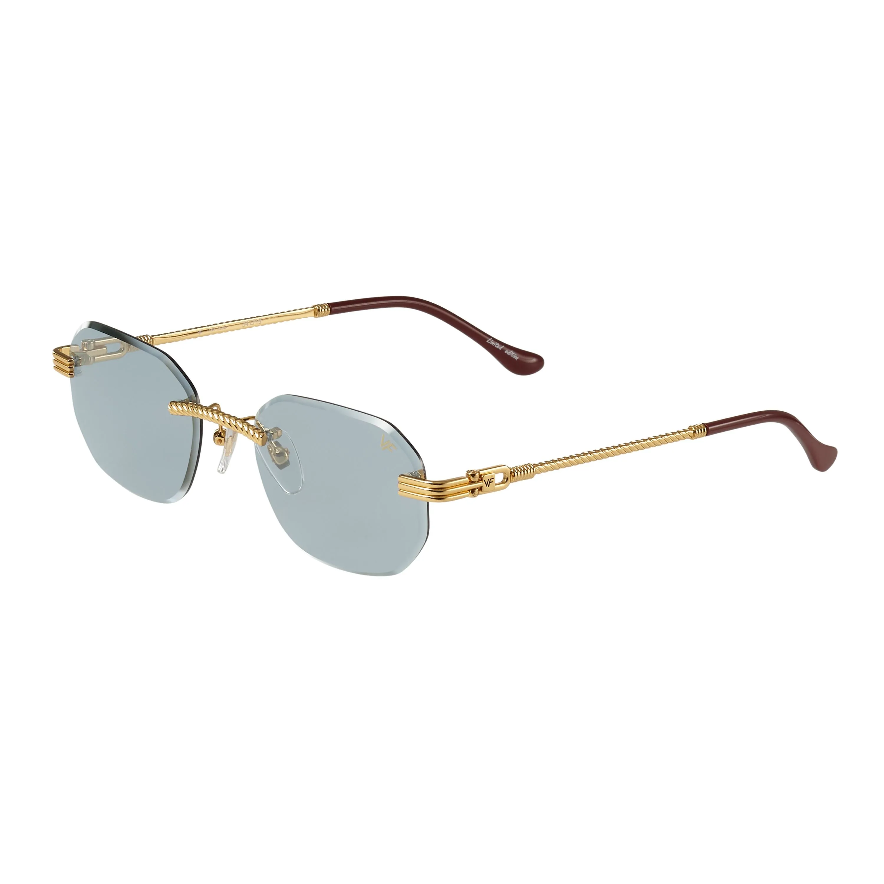 Hustler Rimless Drill Mount 24KT Gold