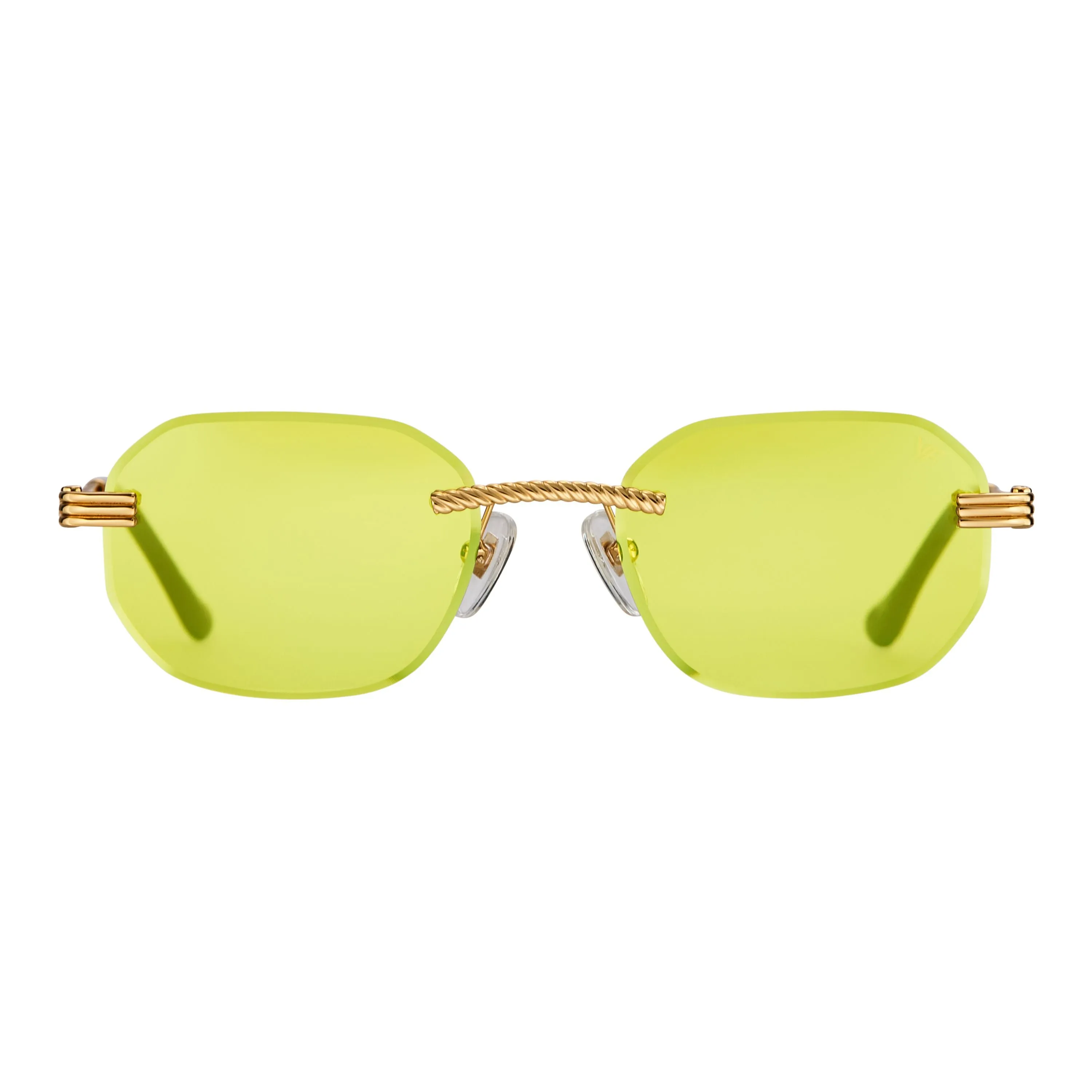 Hustler Rimless Drill Mount 24KT Gold