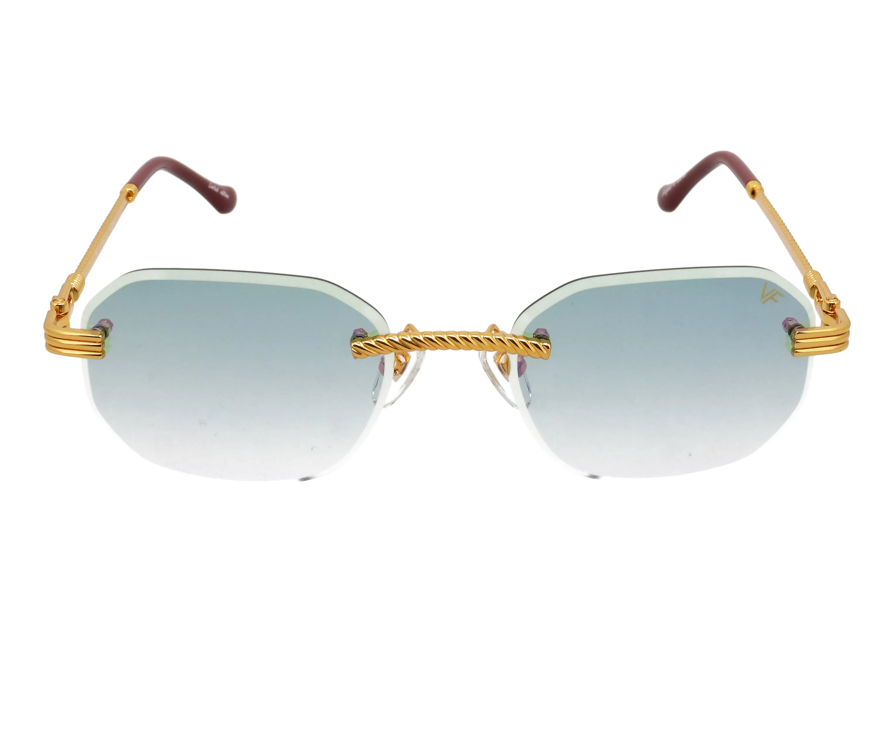 Hustler Rimless Drill Mount 24KT Gold