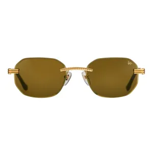 Hustler Rimless Drill Mount 24KT Gold