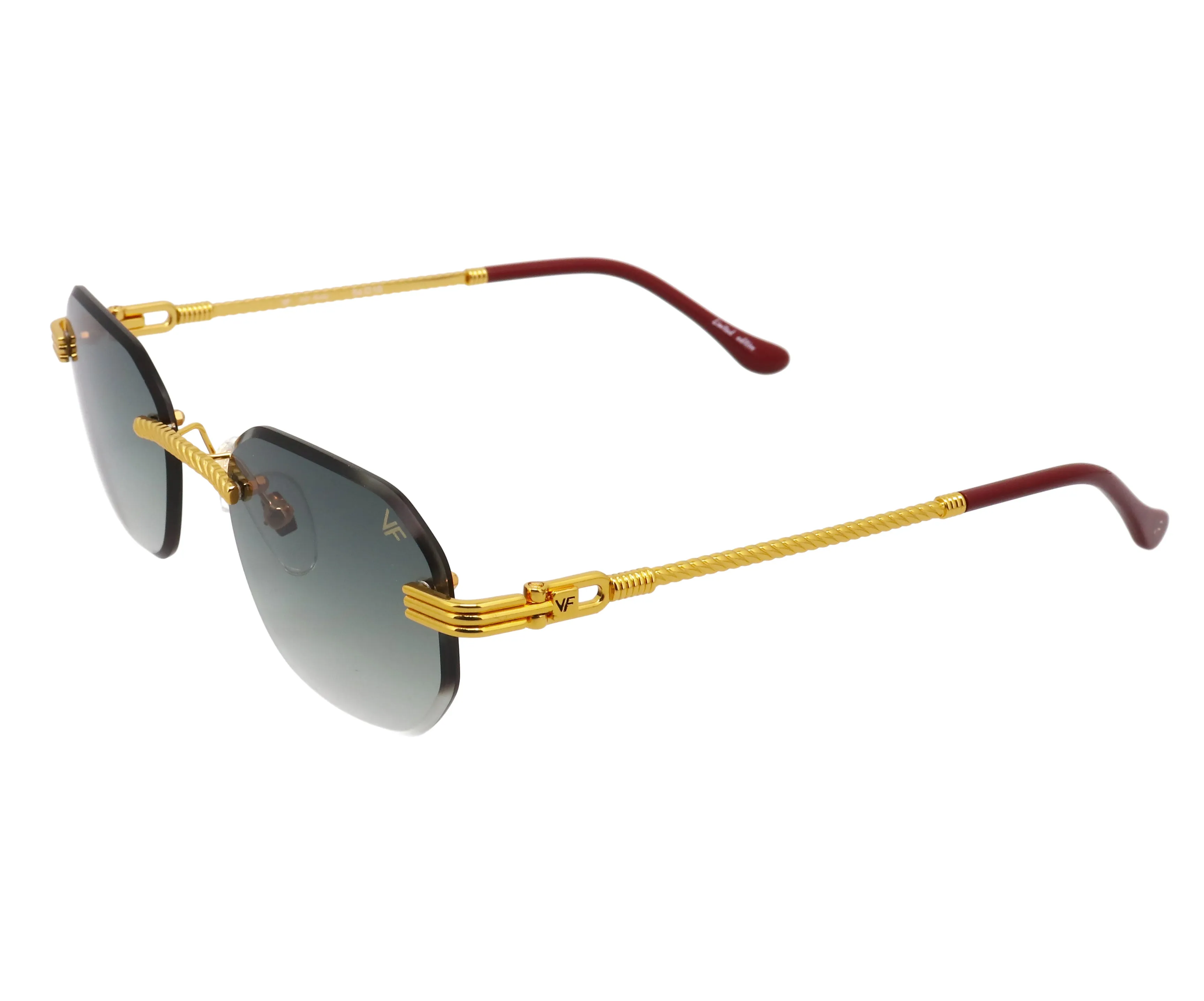 Hustler Rimless Drill Mount 24KT Gold