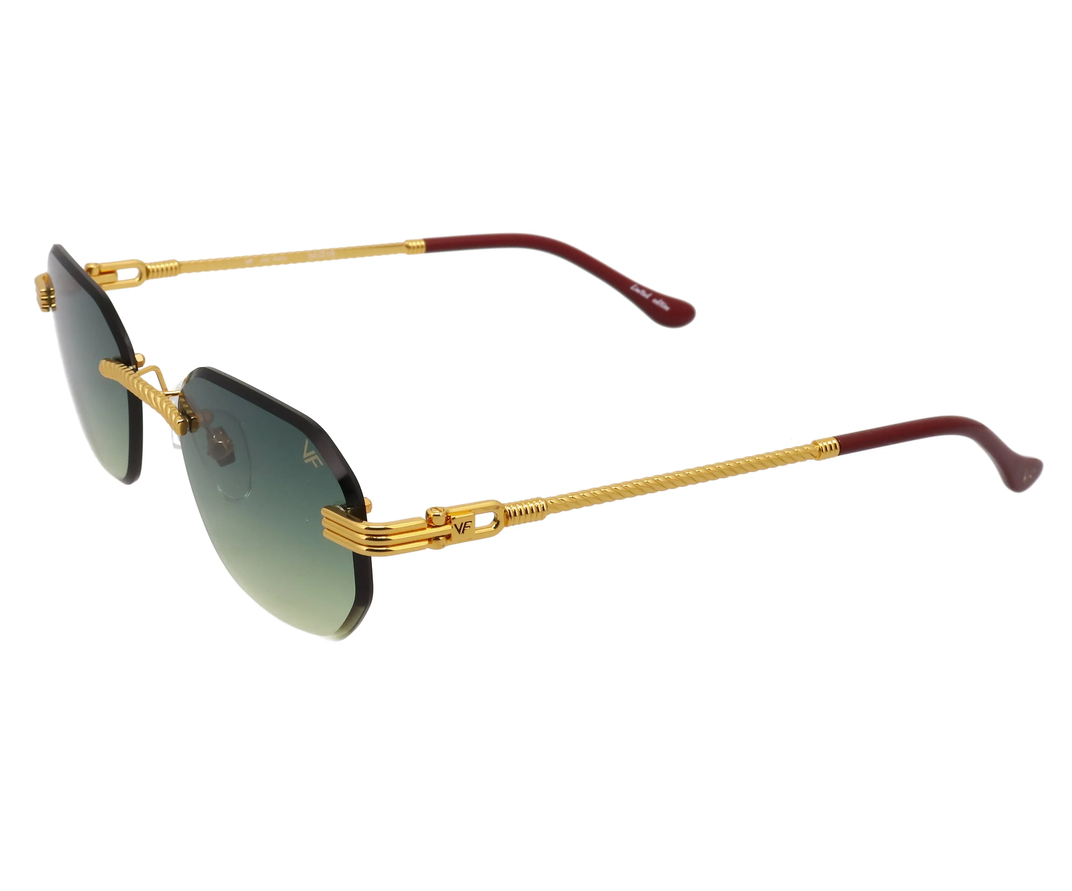 Hustler Rimless Drill Mount 24KT Gold