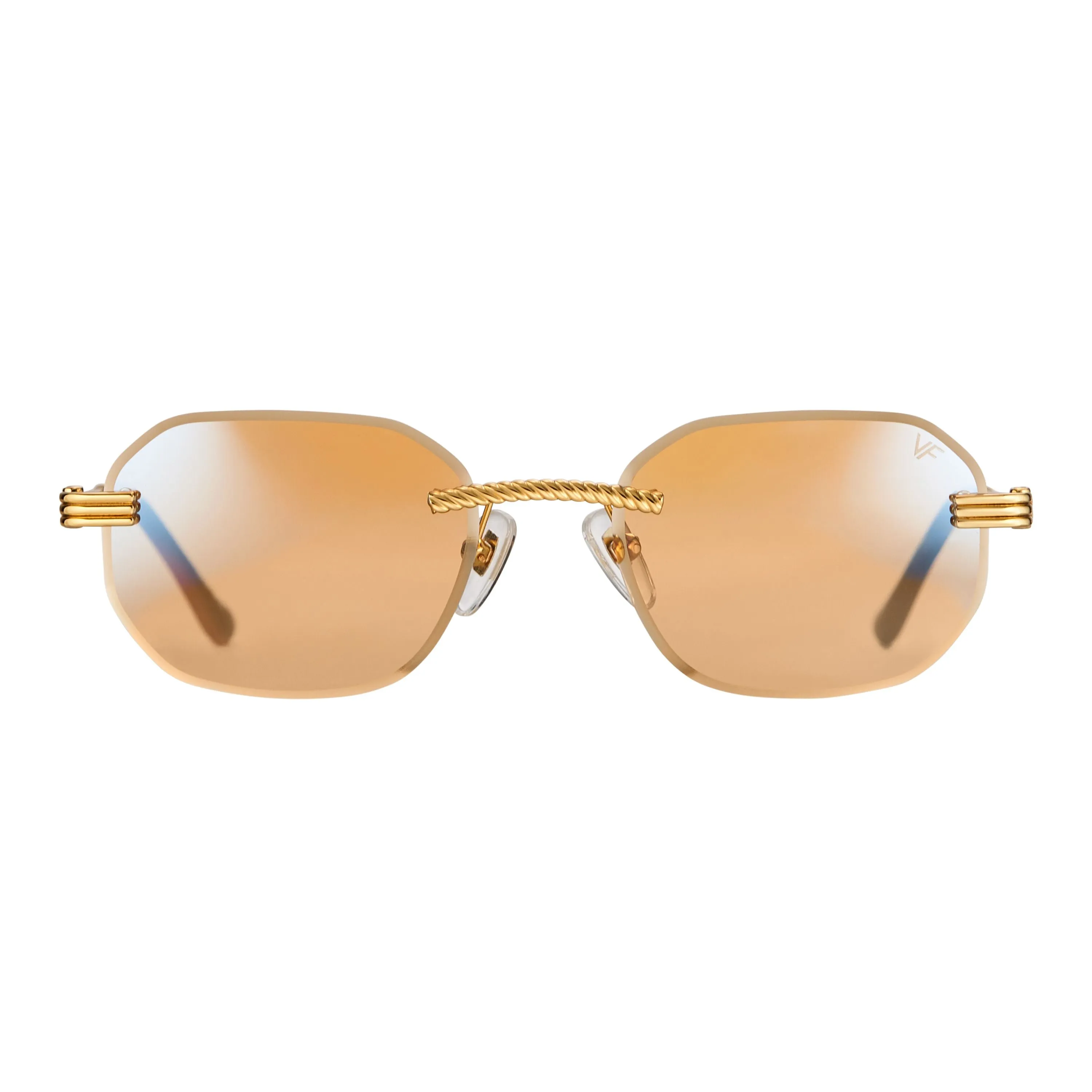 Hustler Rimless Drill Mount 24KT Gold