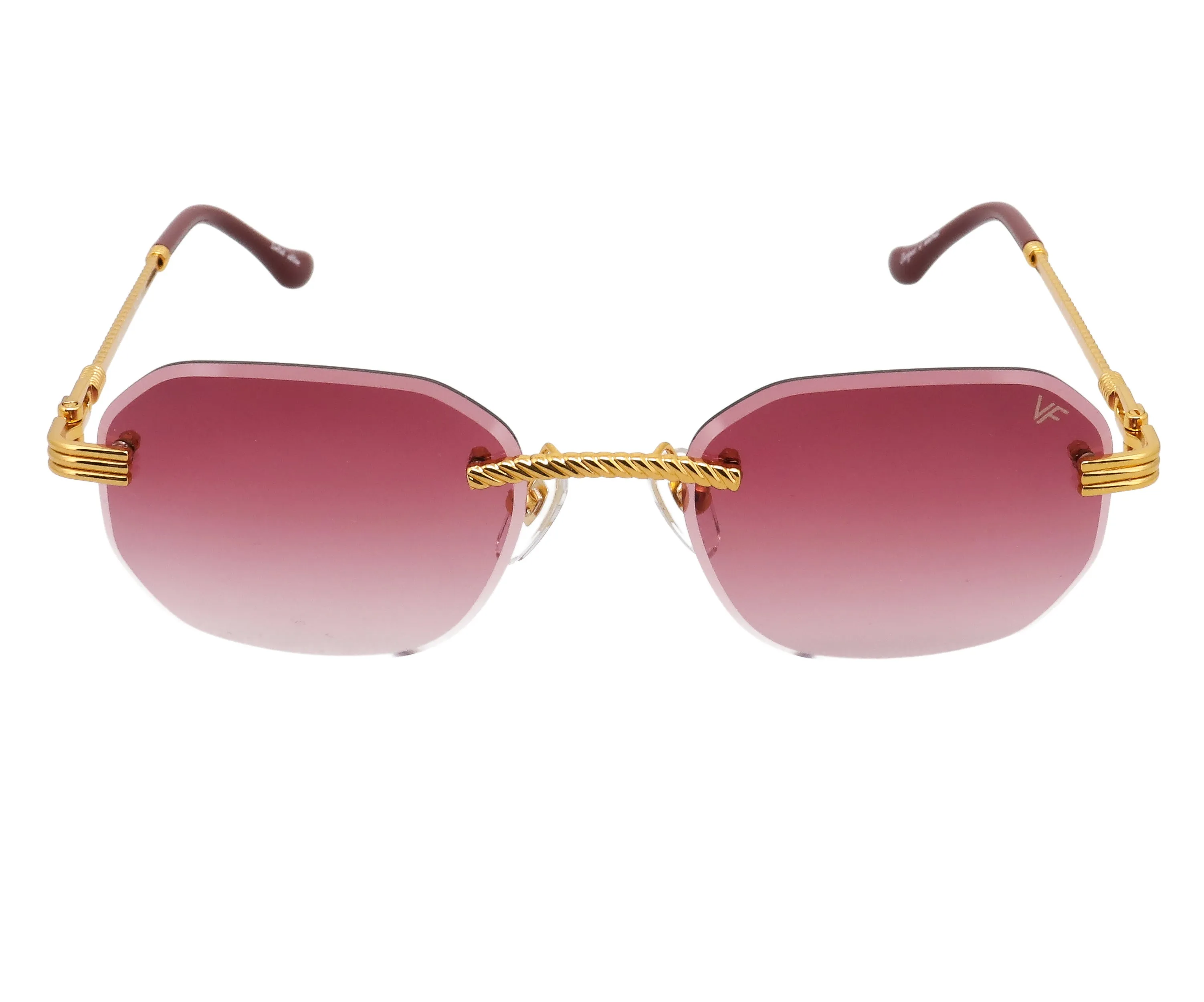 Hustler Rimless Drill Mount 24KT Gold