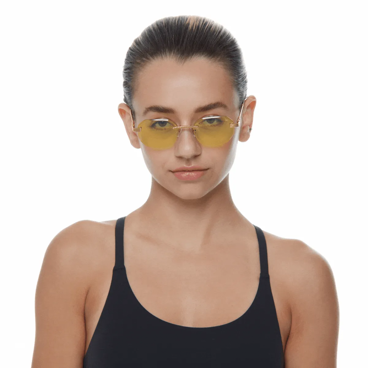 Hustler Rimless Drill Mount 24KT Gold