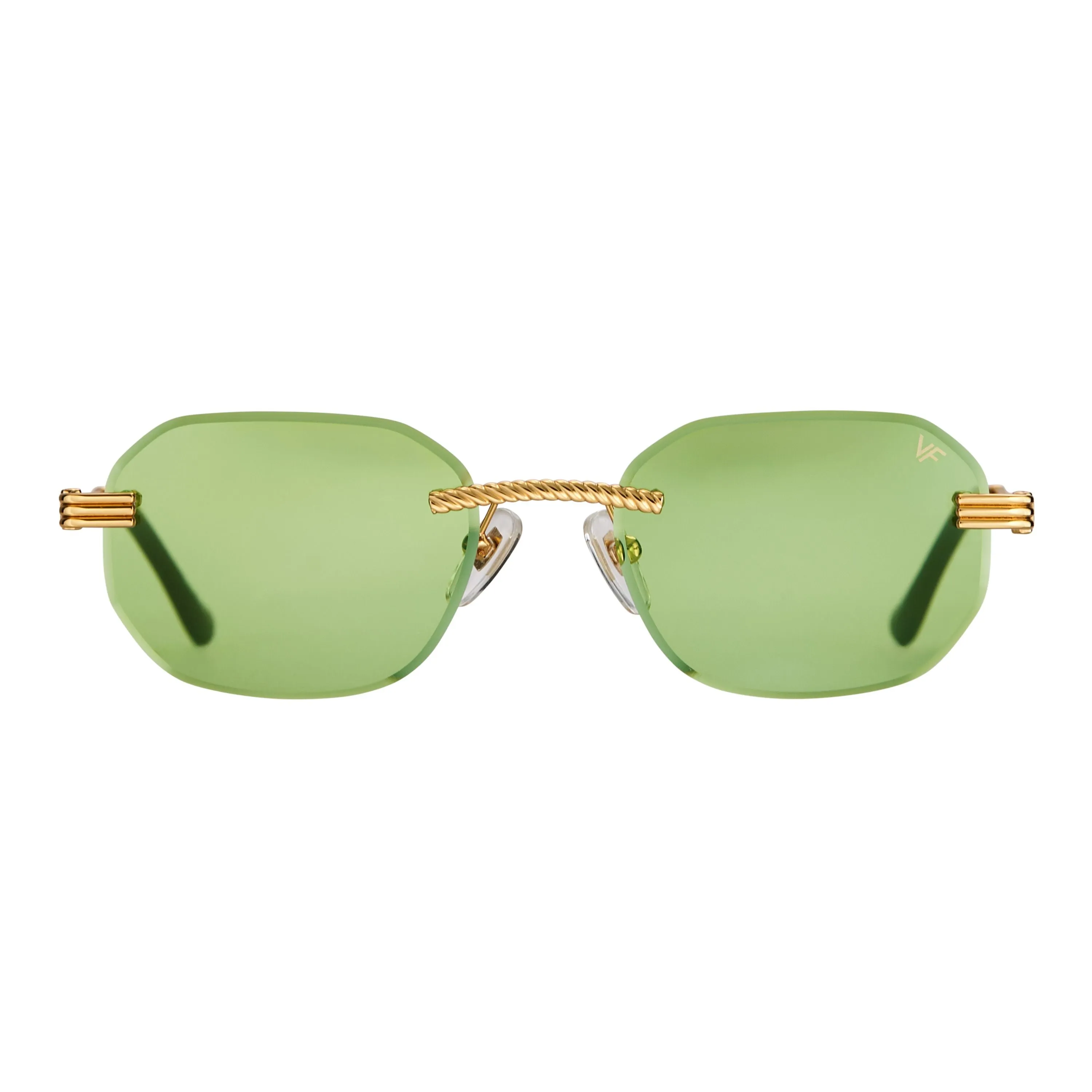 Hustler Rimless Drill Mount 24KT Gold