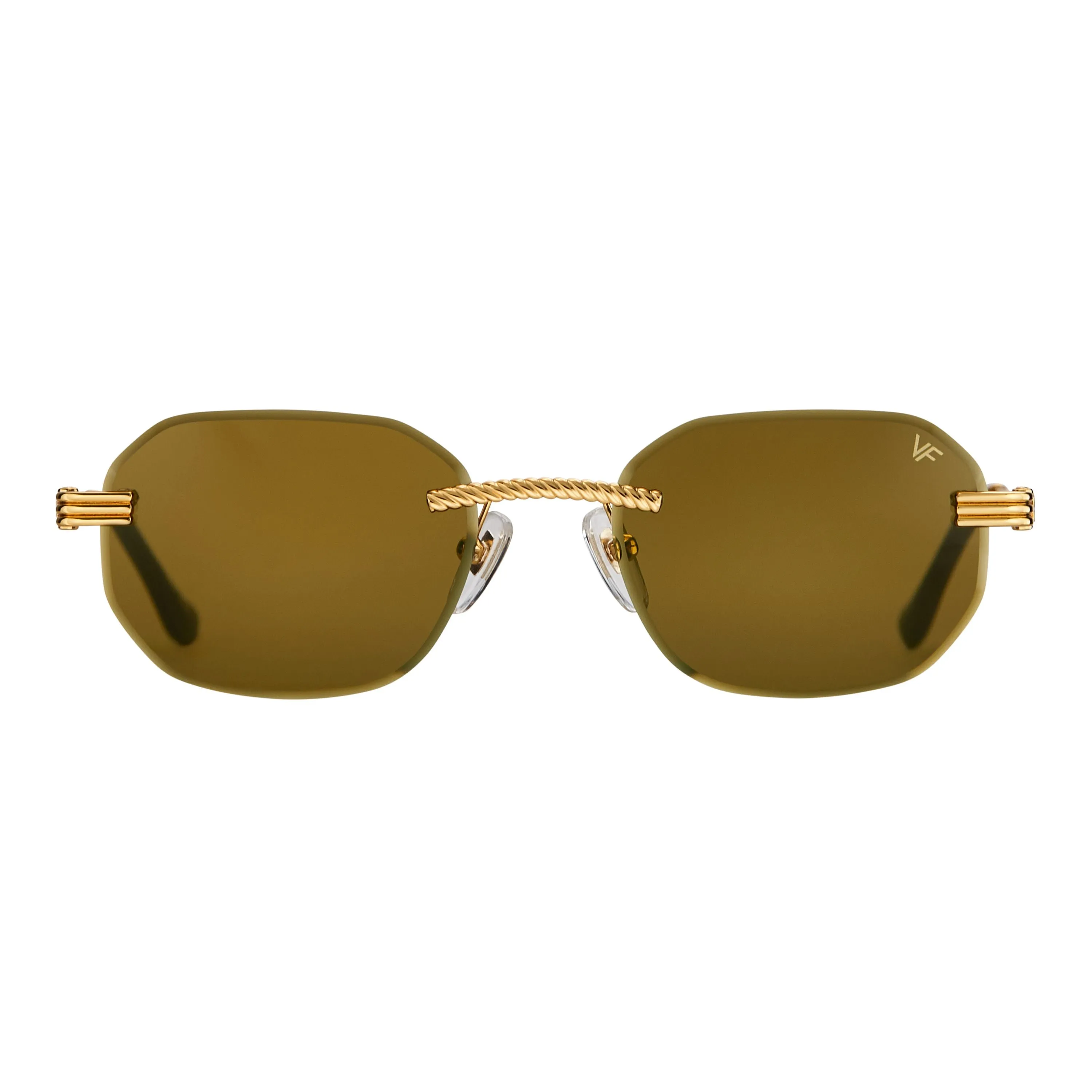Hustler Rimless Drill Mount 24KT Gold