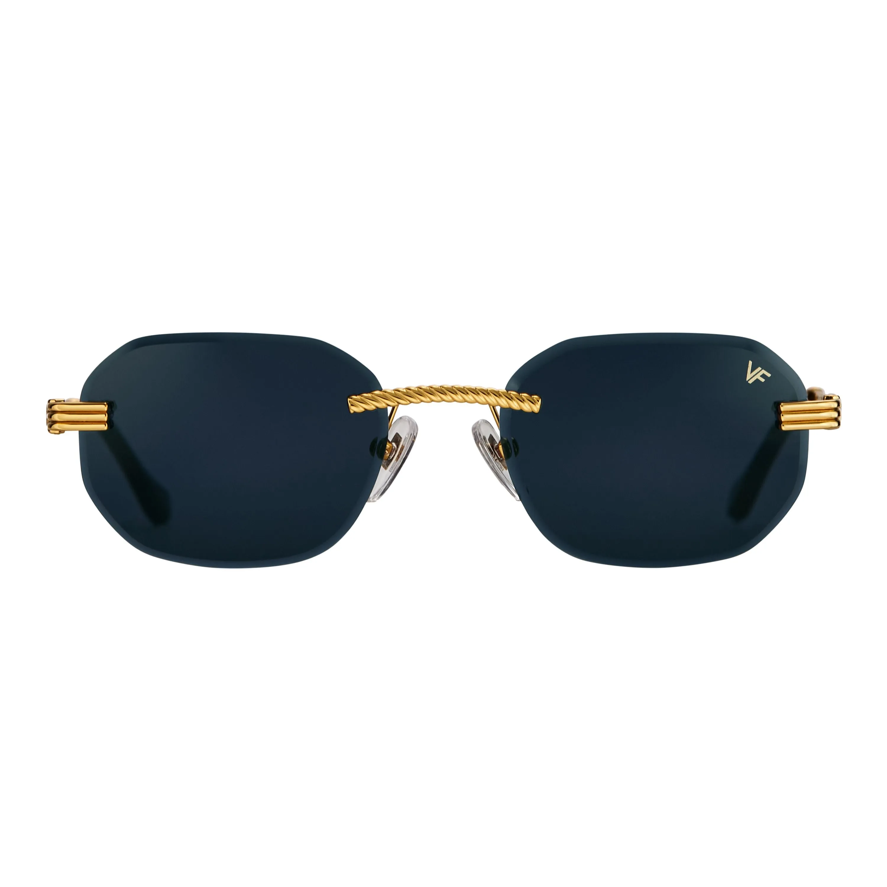 Hustler Rimless Drill Mount 24KT Gold