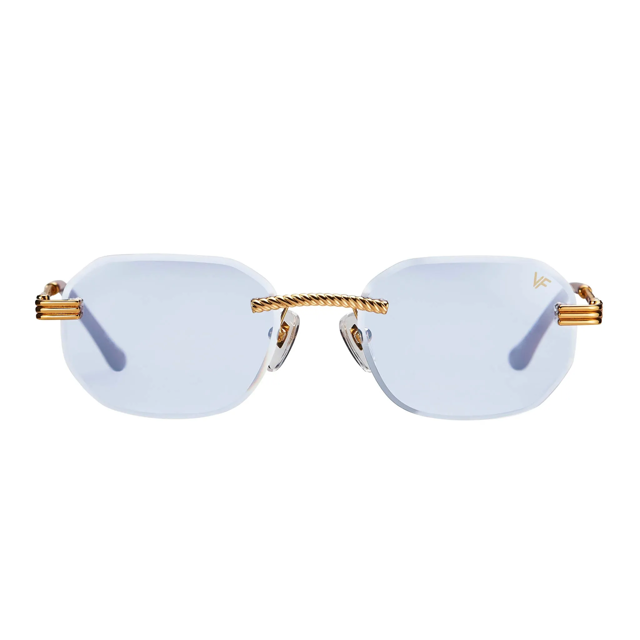 Hustler Rimless Drill Mount 24KT Gold