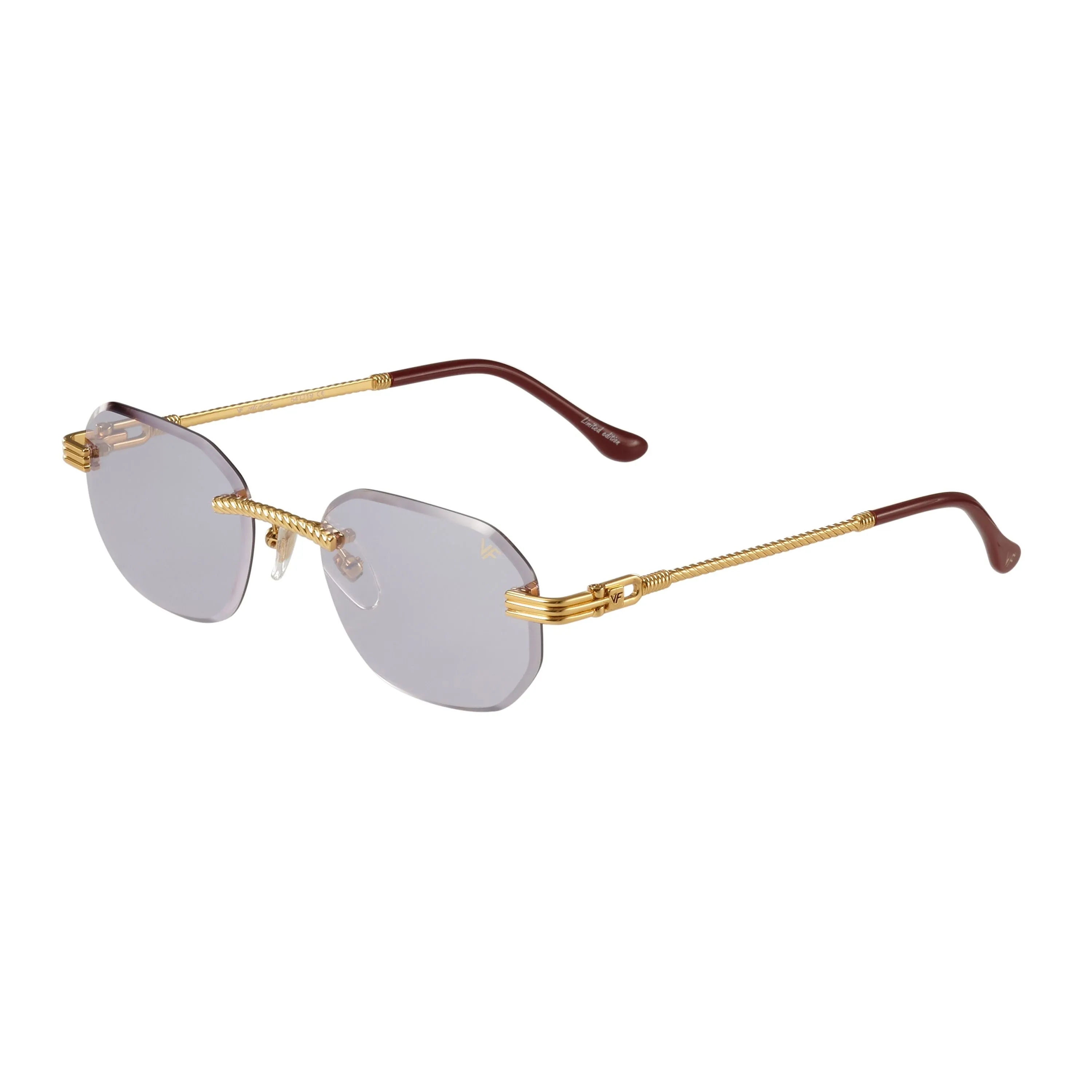 Hustler Rimless Drill Mount 24KT Gold