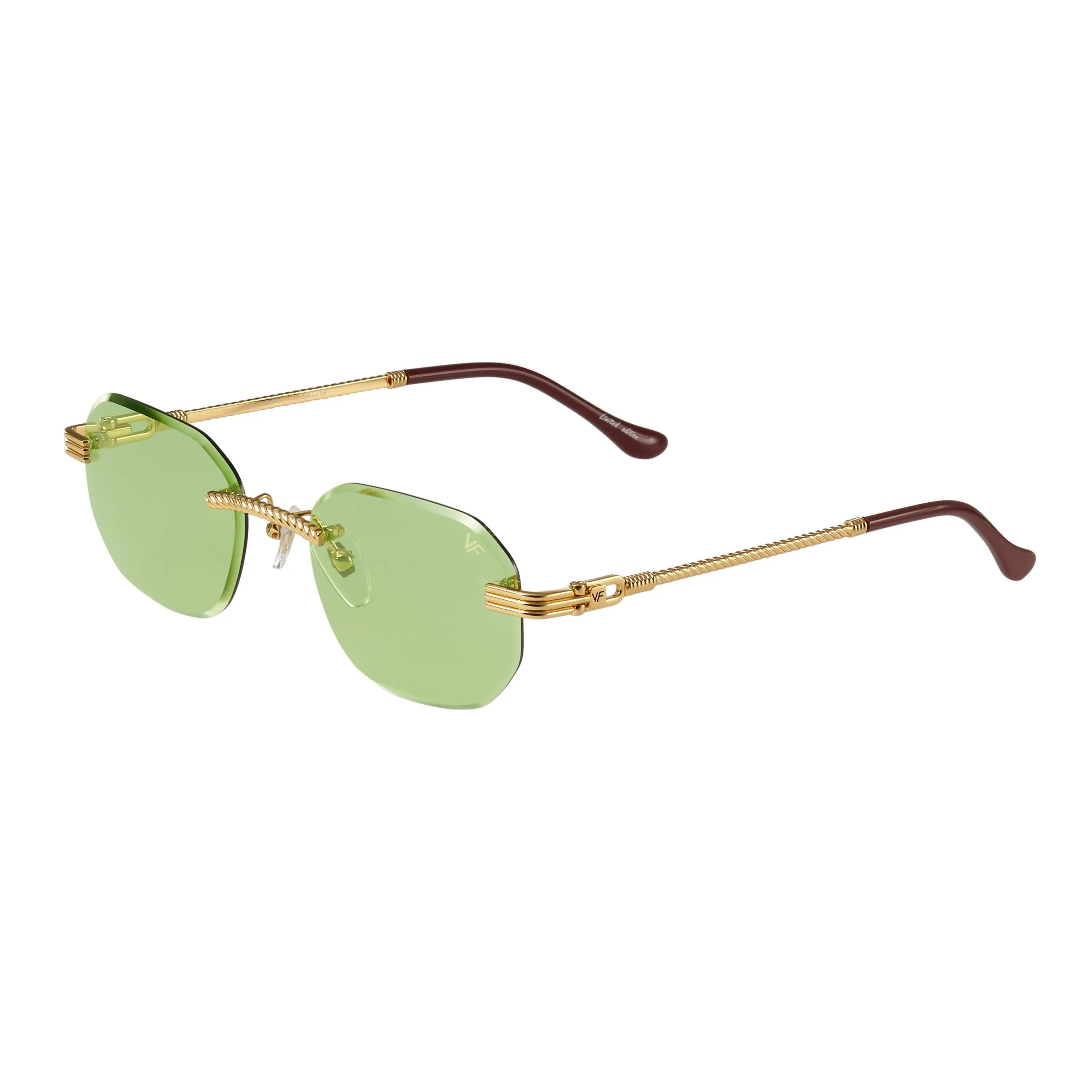 Hustler Rimless Drill Mount 24KT Gold