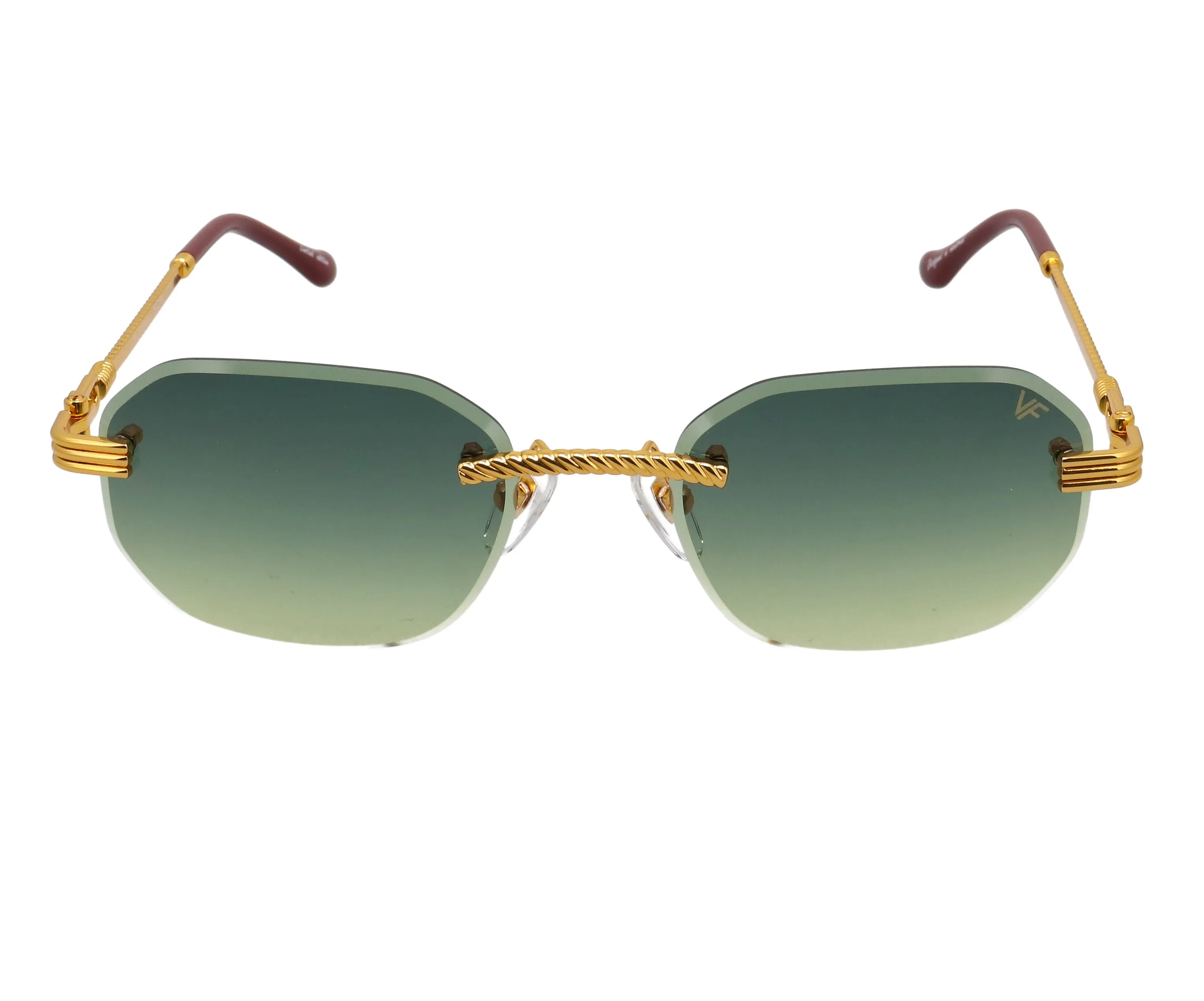 Hustler Rimless Drill Mount 24KT Gold