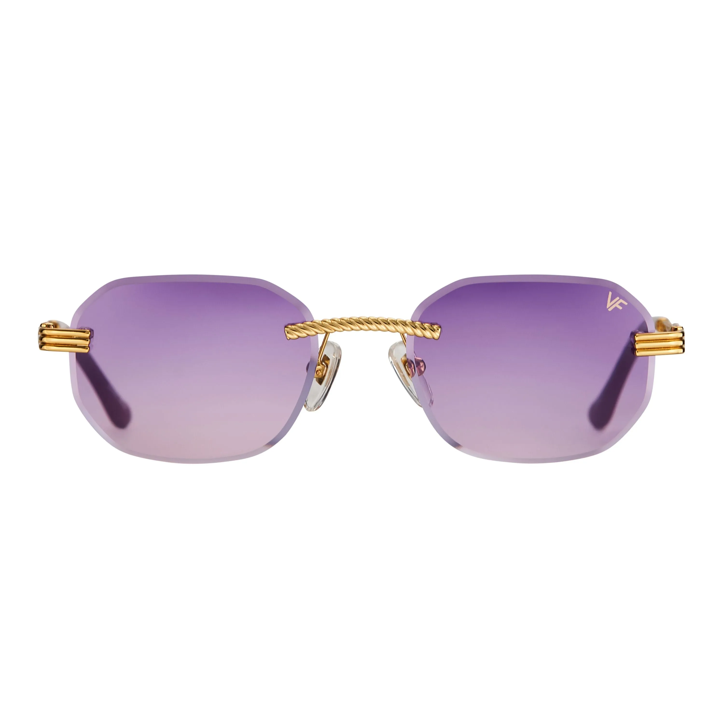 Hustler Rimless Drill Mount 24KT Gold