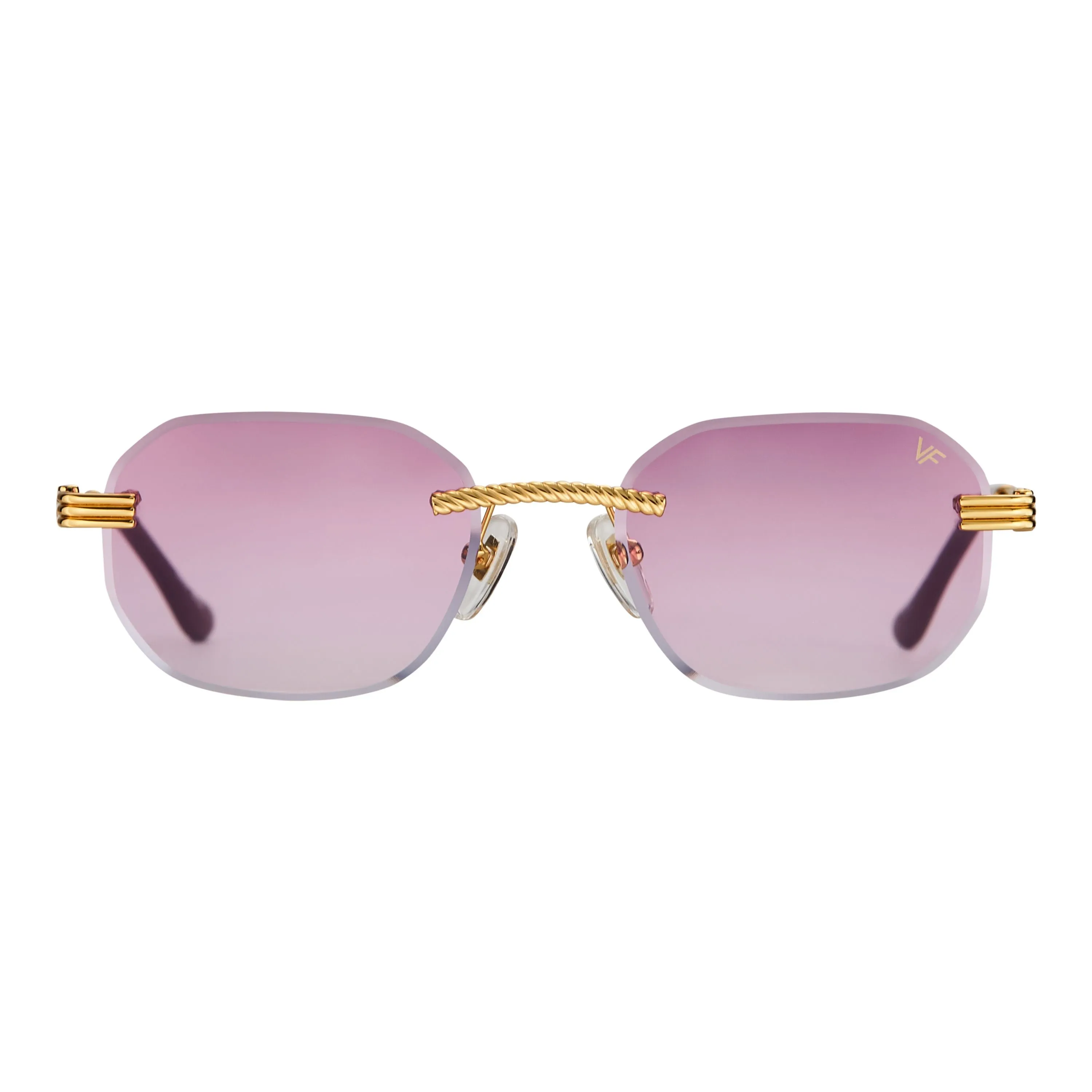 Hustler Rimless Drill Mount 24KT Gold
