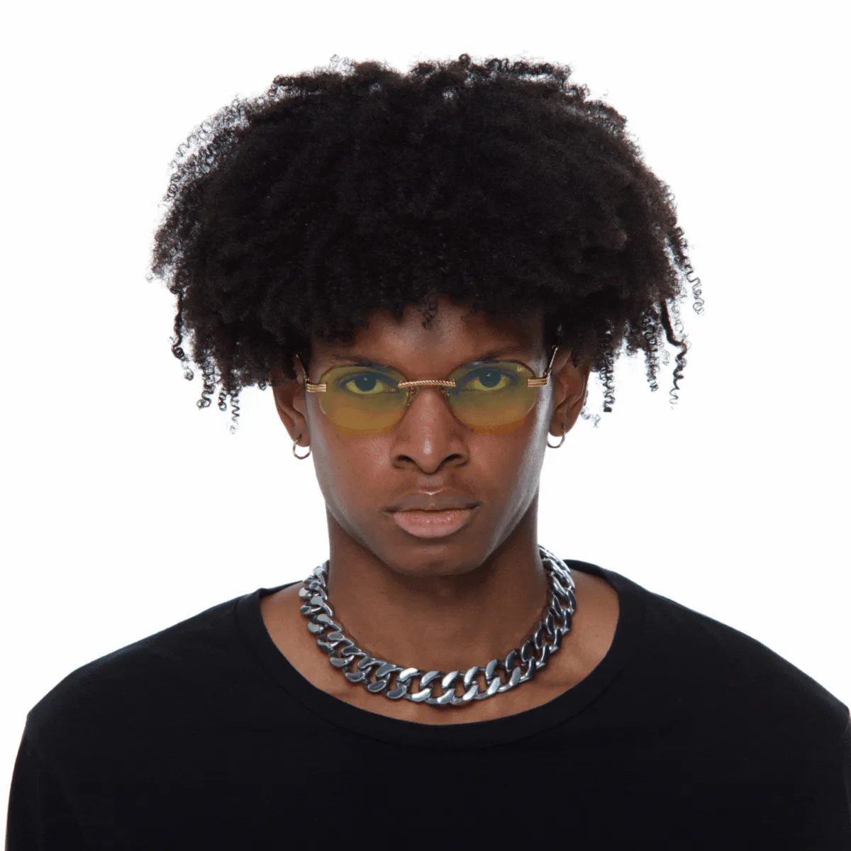 Hustler Rimless Drill Mount 24KT Gold