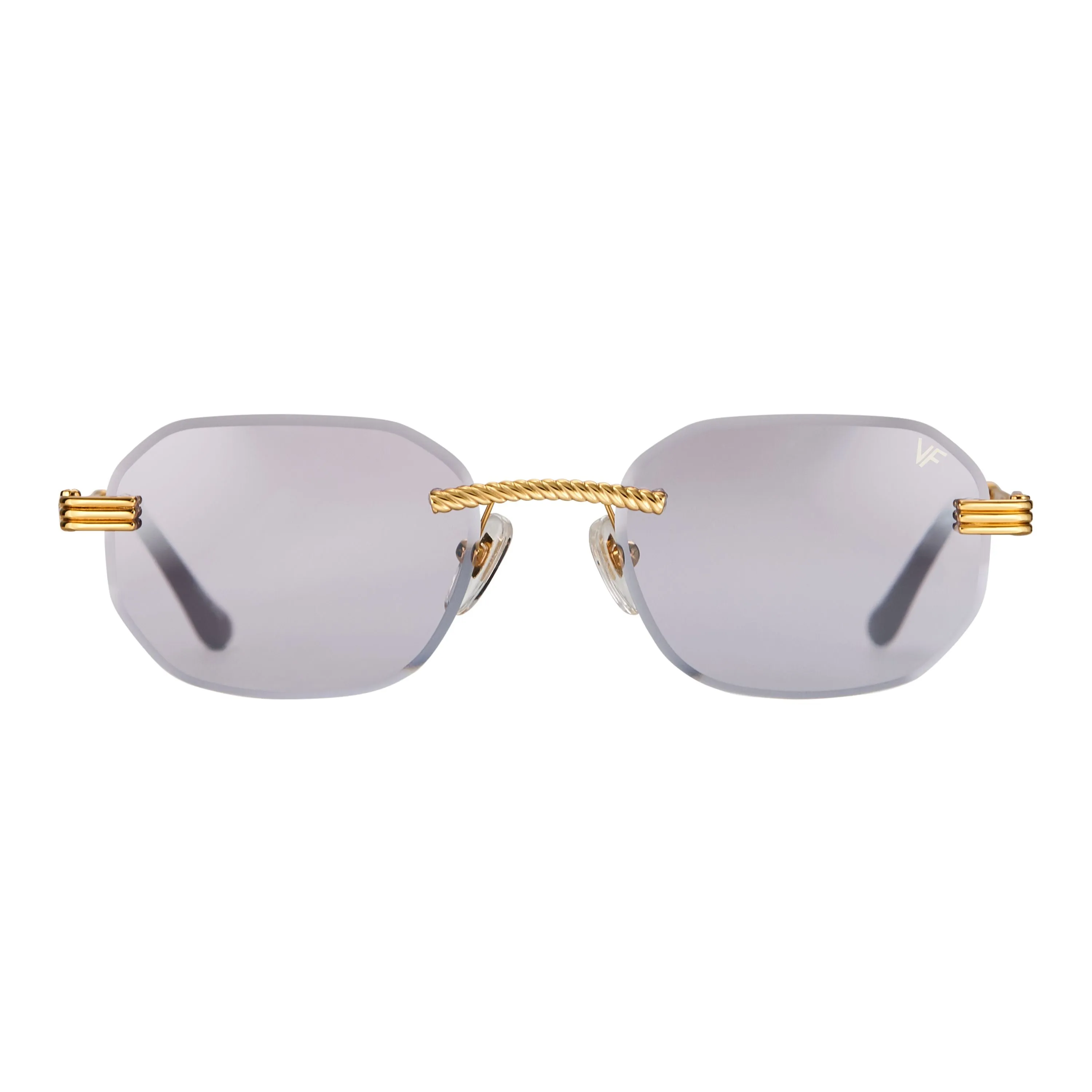 Hustler Rimless Drill Mount 24KT Gold