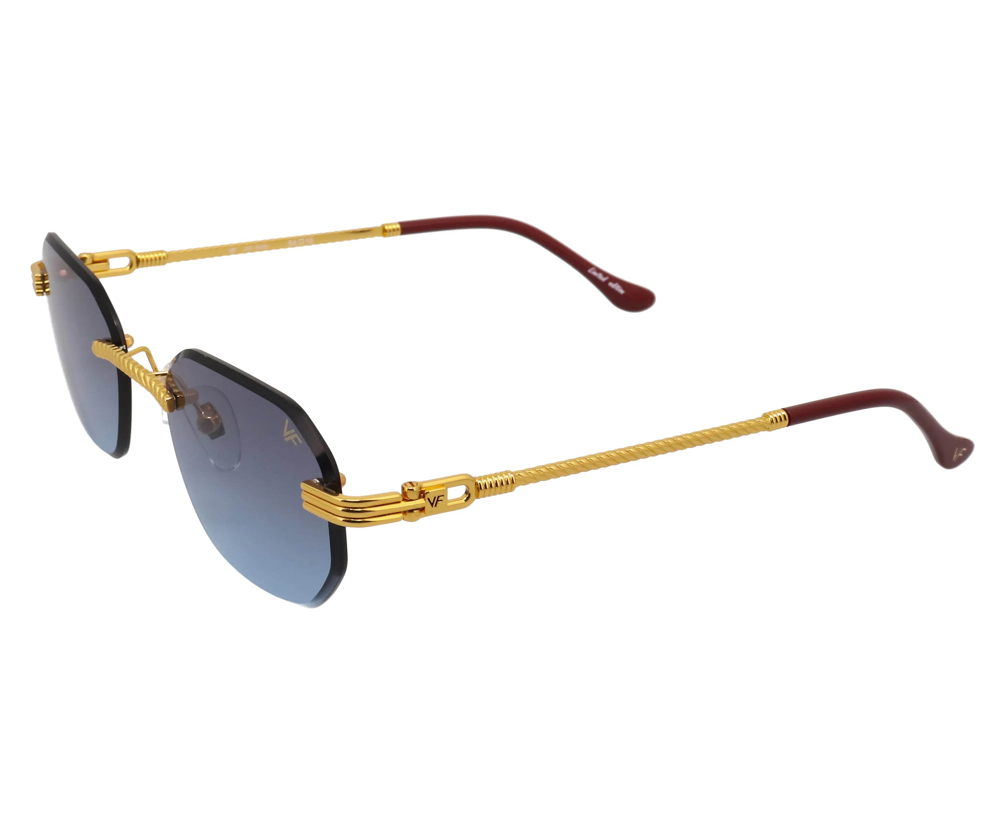 Hustler Rimless Drill Mount 24KT Gold