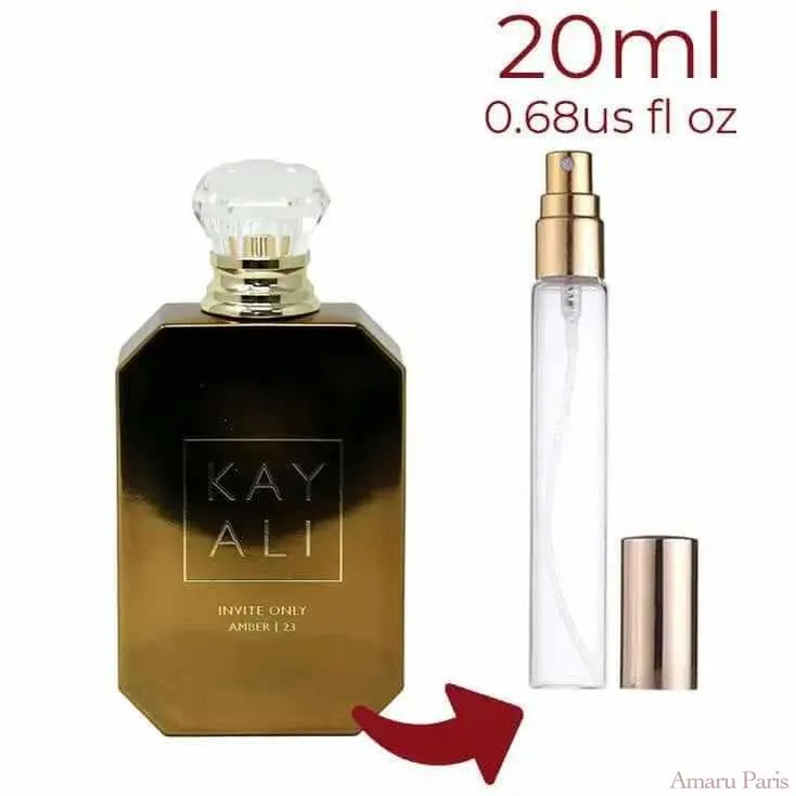 Invite Only Amber | 23 Kayali Fragrances for women and men Decant Fragrance Samples