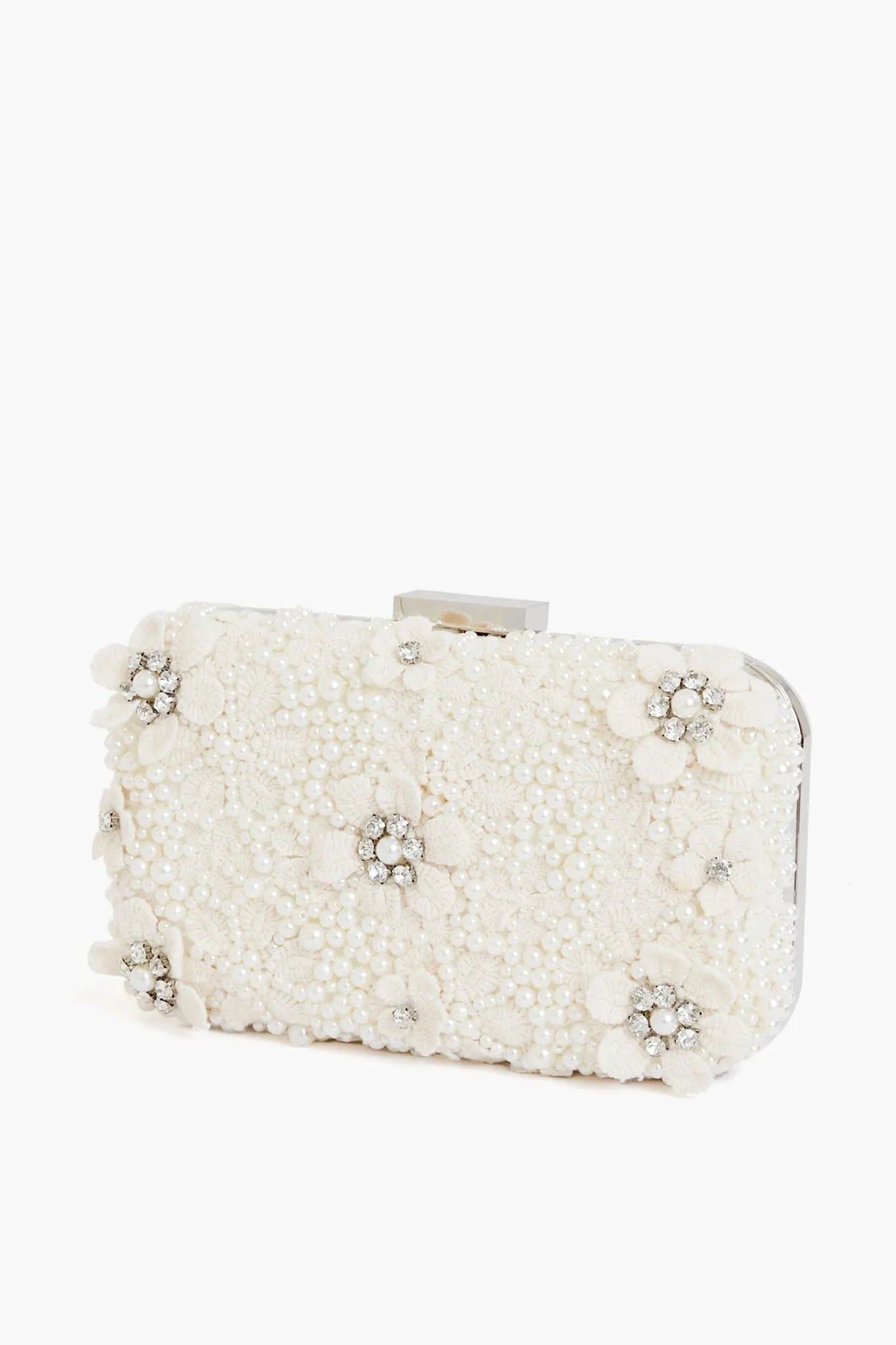 Ivory Beth Encrusted Clutch