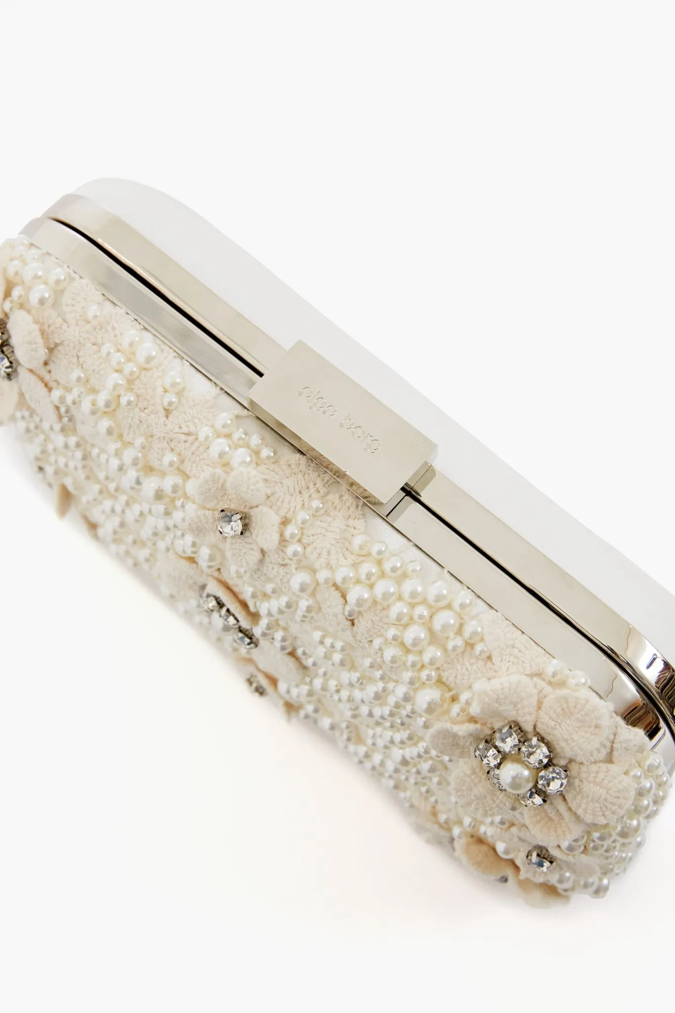 Ivory Beth Encrusted Clutch