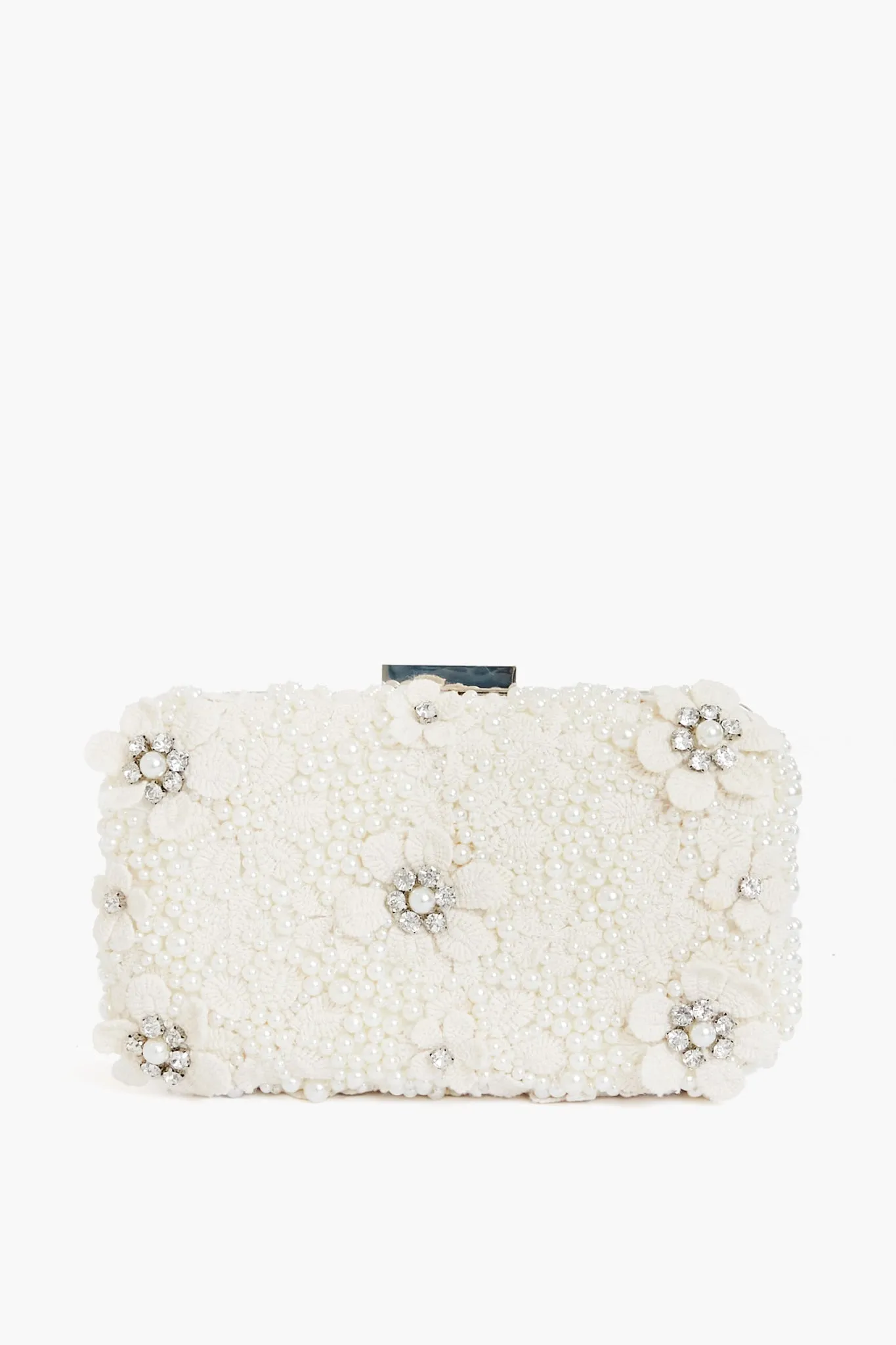 Ivory Beth Encrusted Clutch