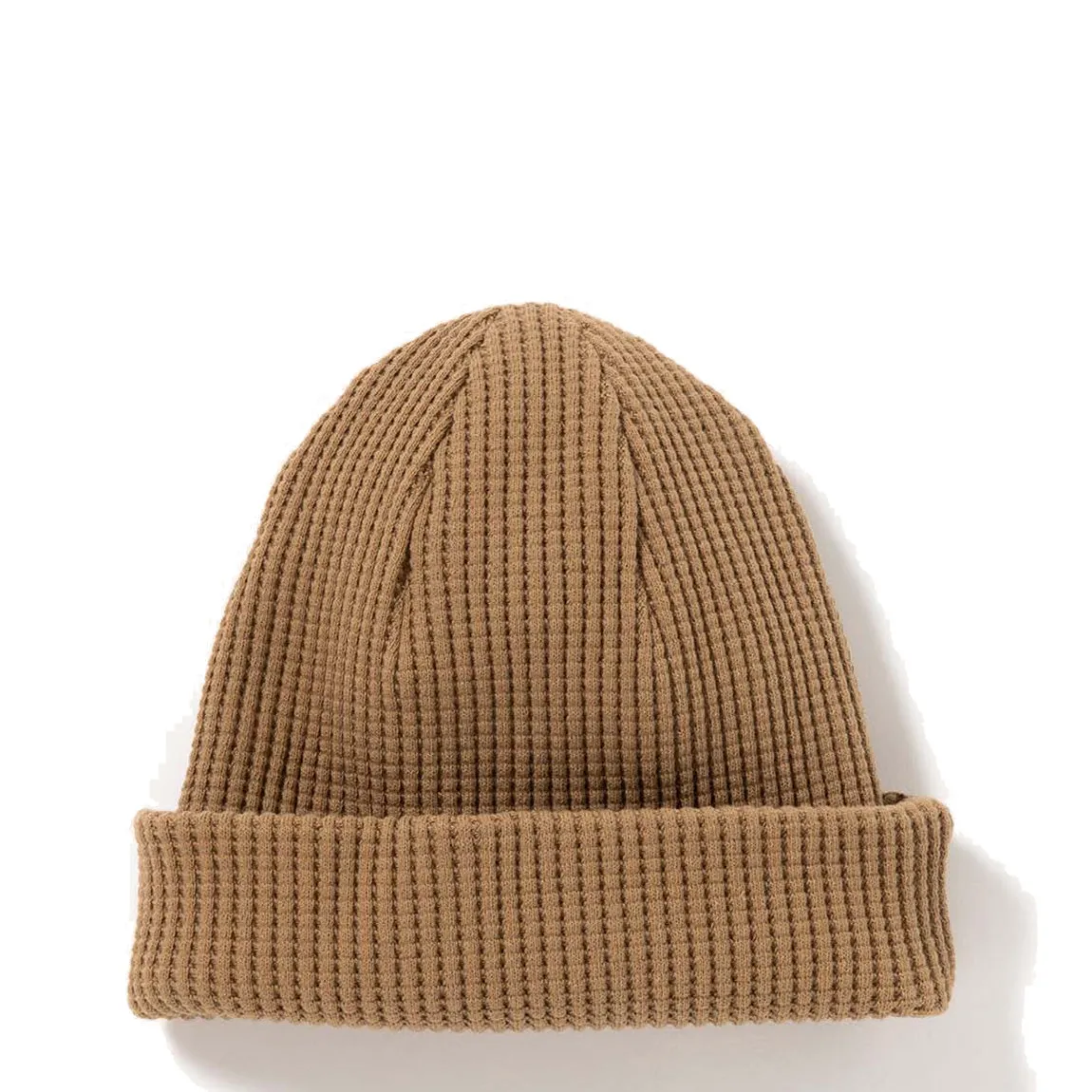 Jackman Waffle Knit Cap Amber Beige
