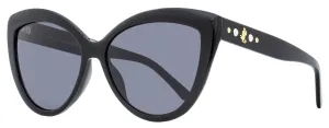 Jimmy Choo Women's Butterfly Sunglasses Sinnie 807IR Black 57mm