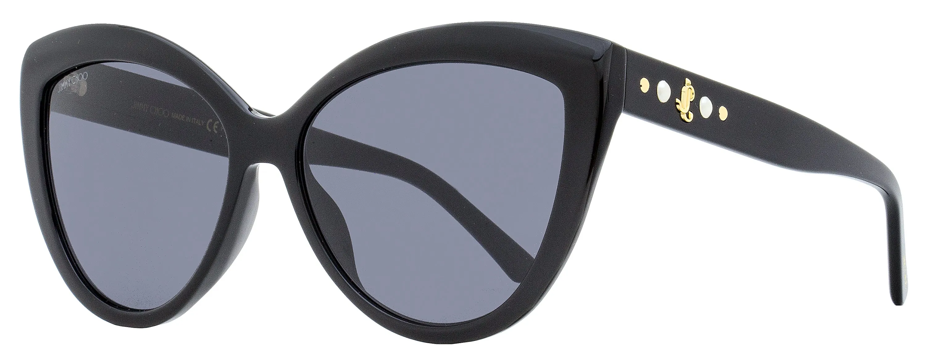 Jimmy Choo Women's Butterfly Sunglasses Sinnie 807IR Black 57mm
