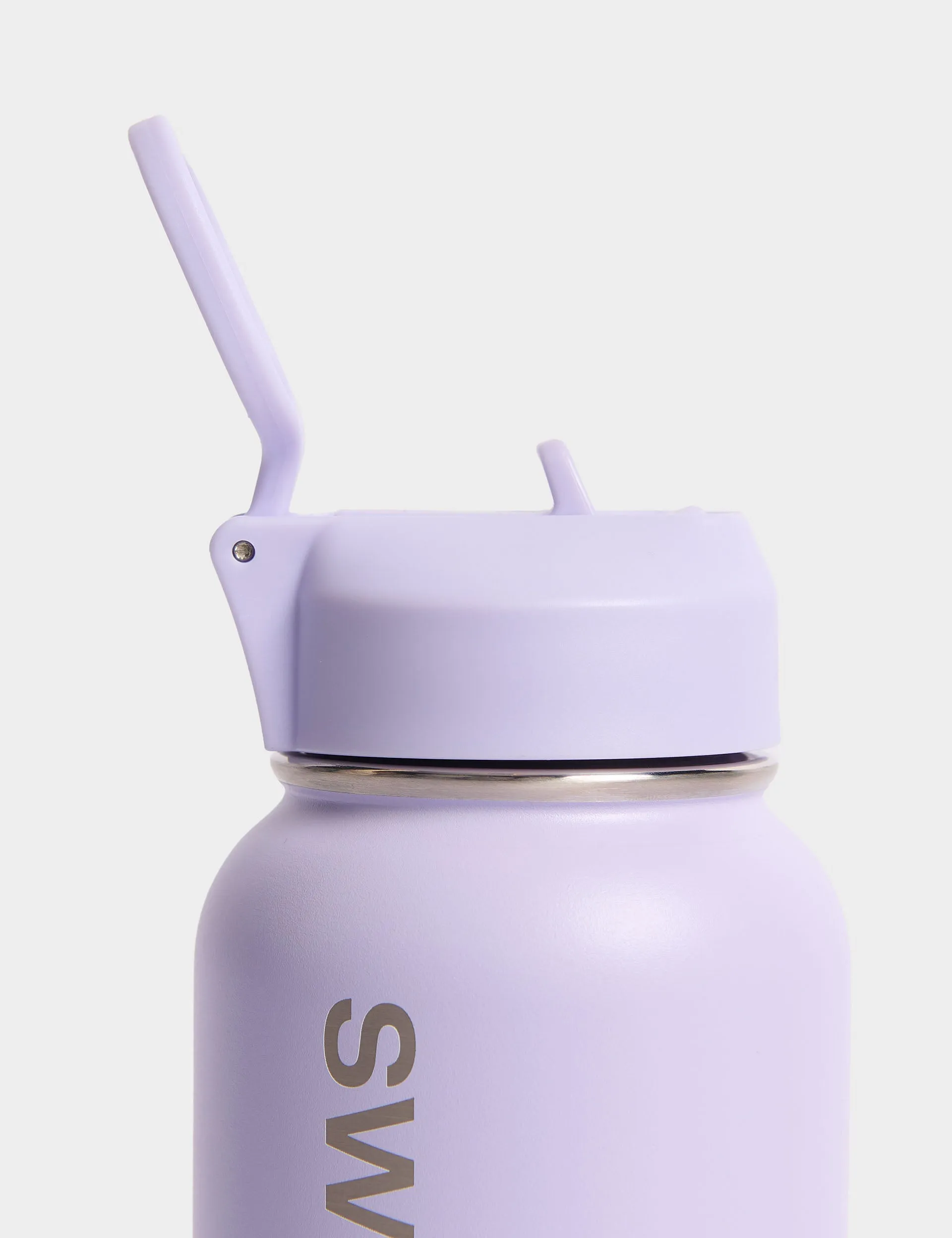 Keep It Chill Straw Water Bottle 950ml - Heather Purple