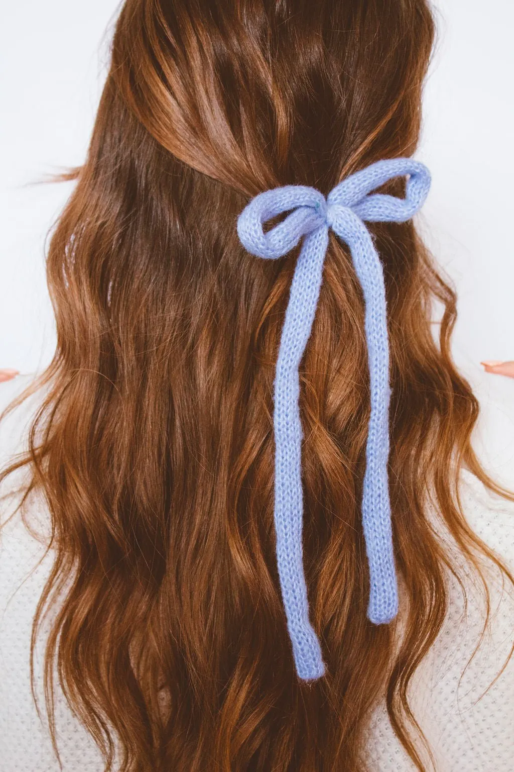 Knit Long Bow Clip Andi