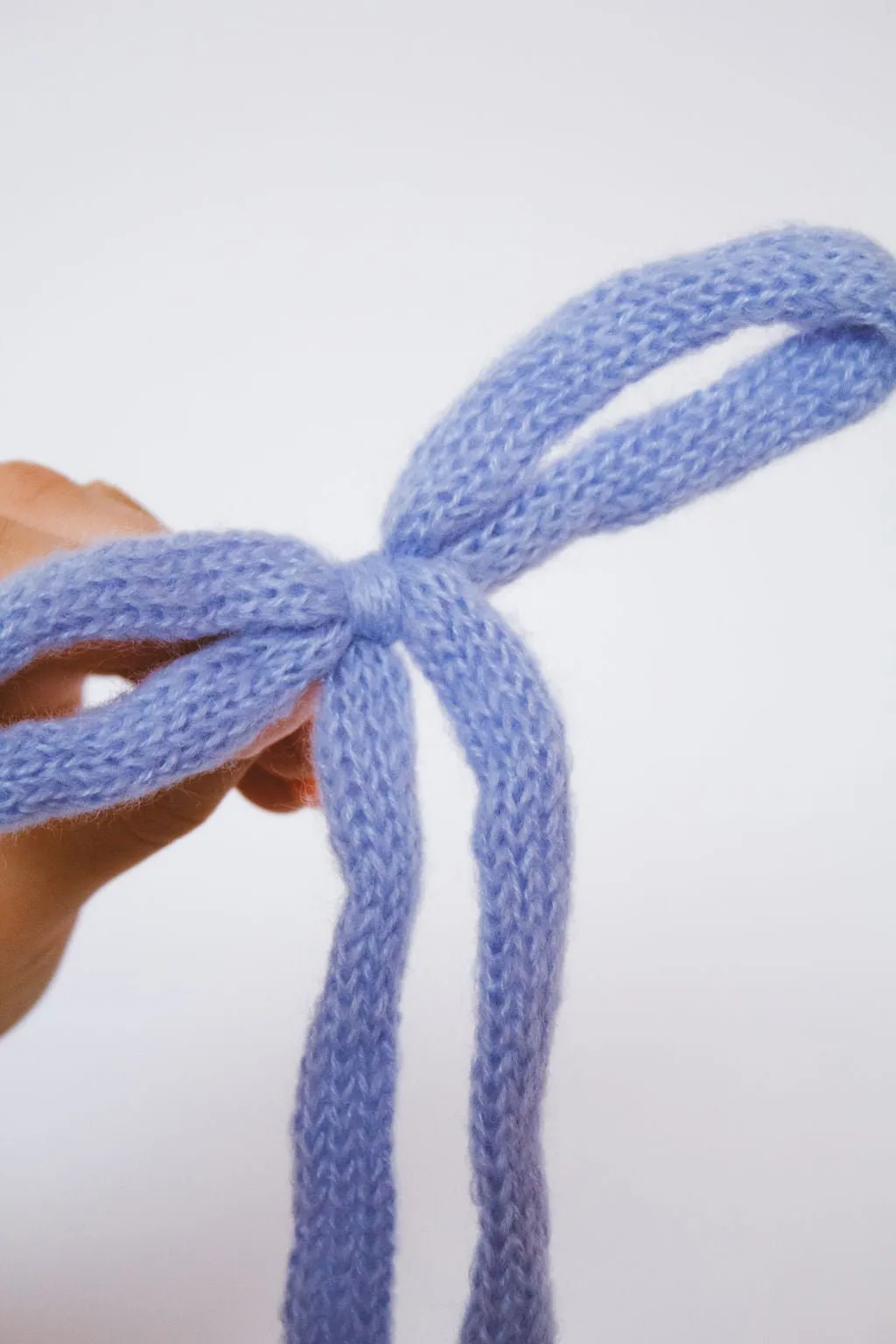 Knit Long Bow Clip Andi