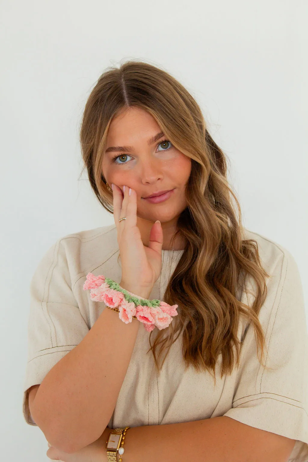 Knit Tulip Hair Tie Andi