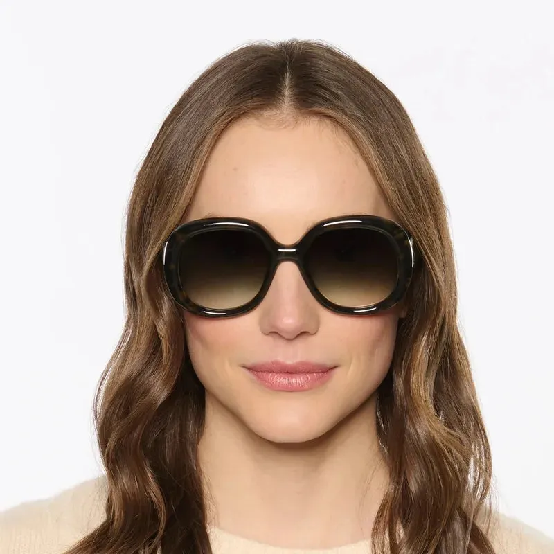 Krewe Chloe Sunglasses - Tortuga Noir