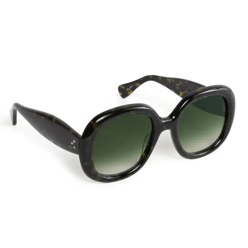 Krewe Chloe Sunglasses - Tortuga Noir