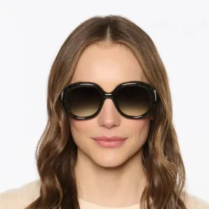 Krewe Chloe Sunglasses - Tortuga Noir