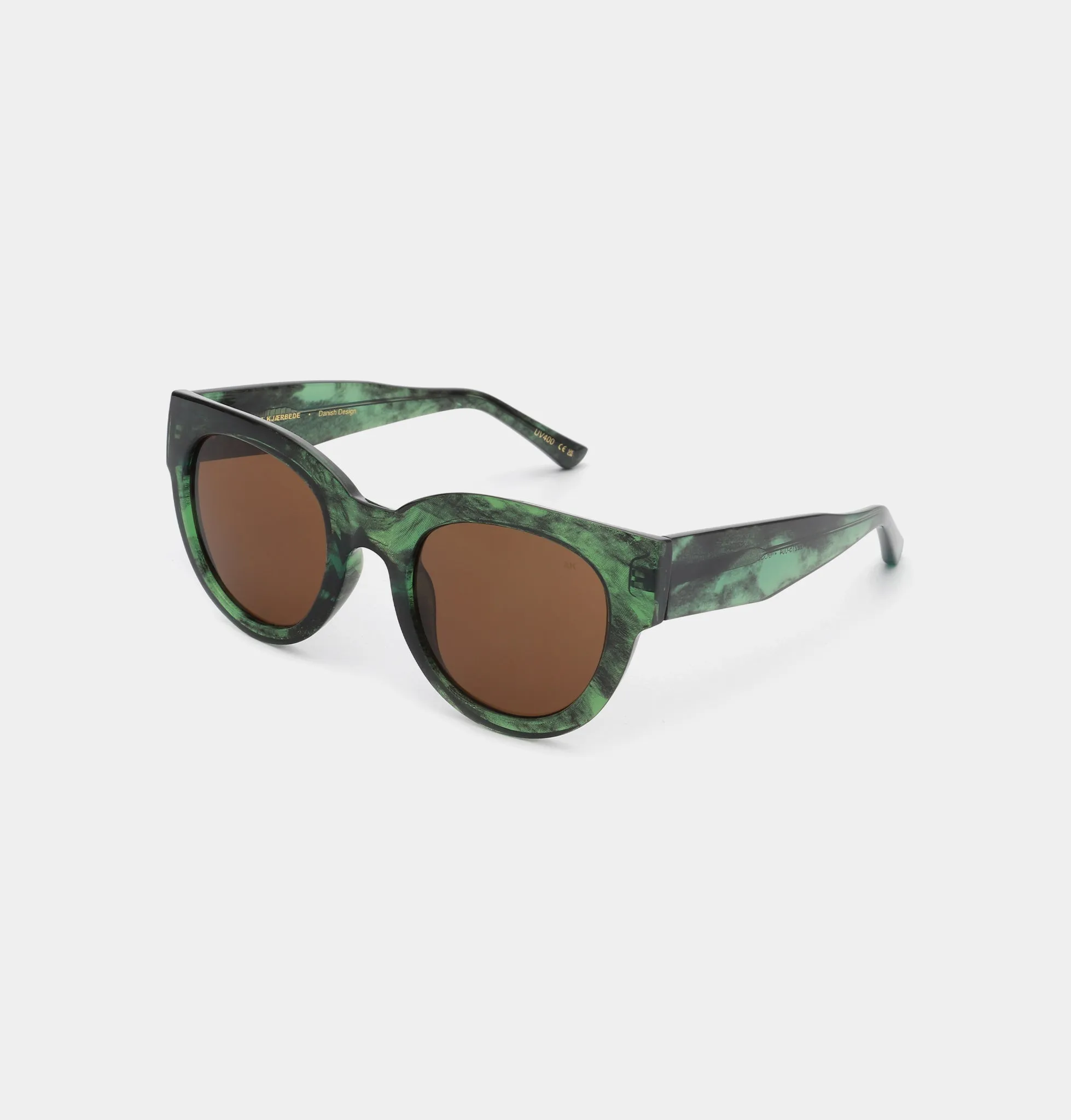 Lilly Sunglasses - Green Marble Transparent