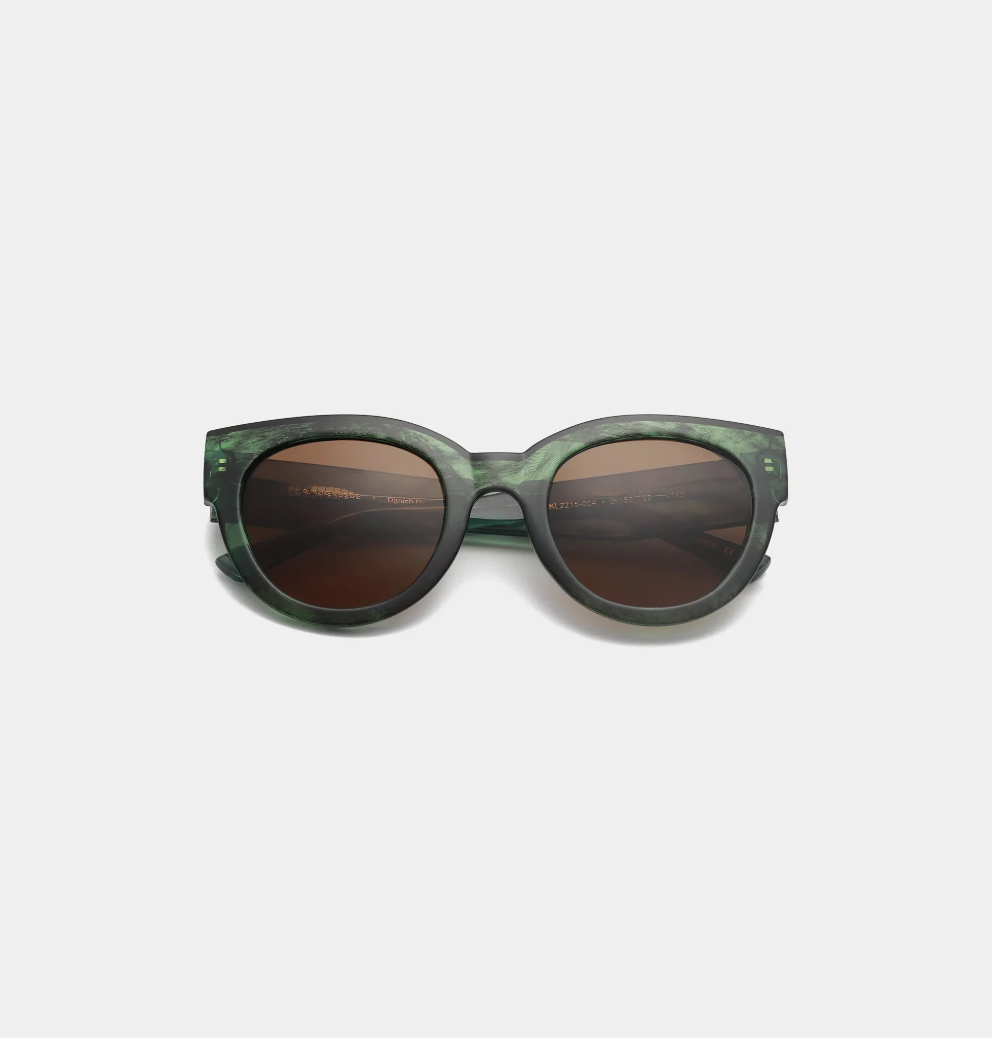 Lilly Sunglasses - Green Marble Transparent