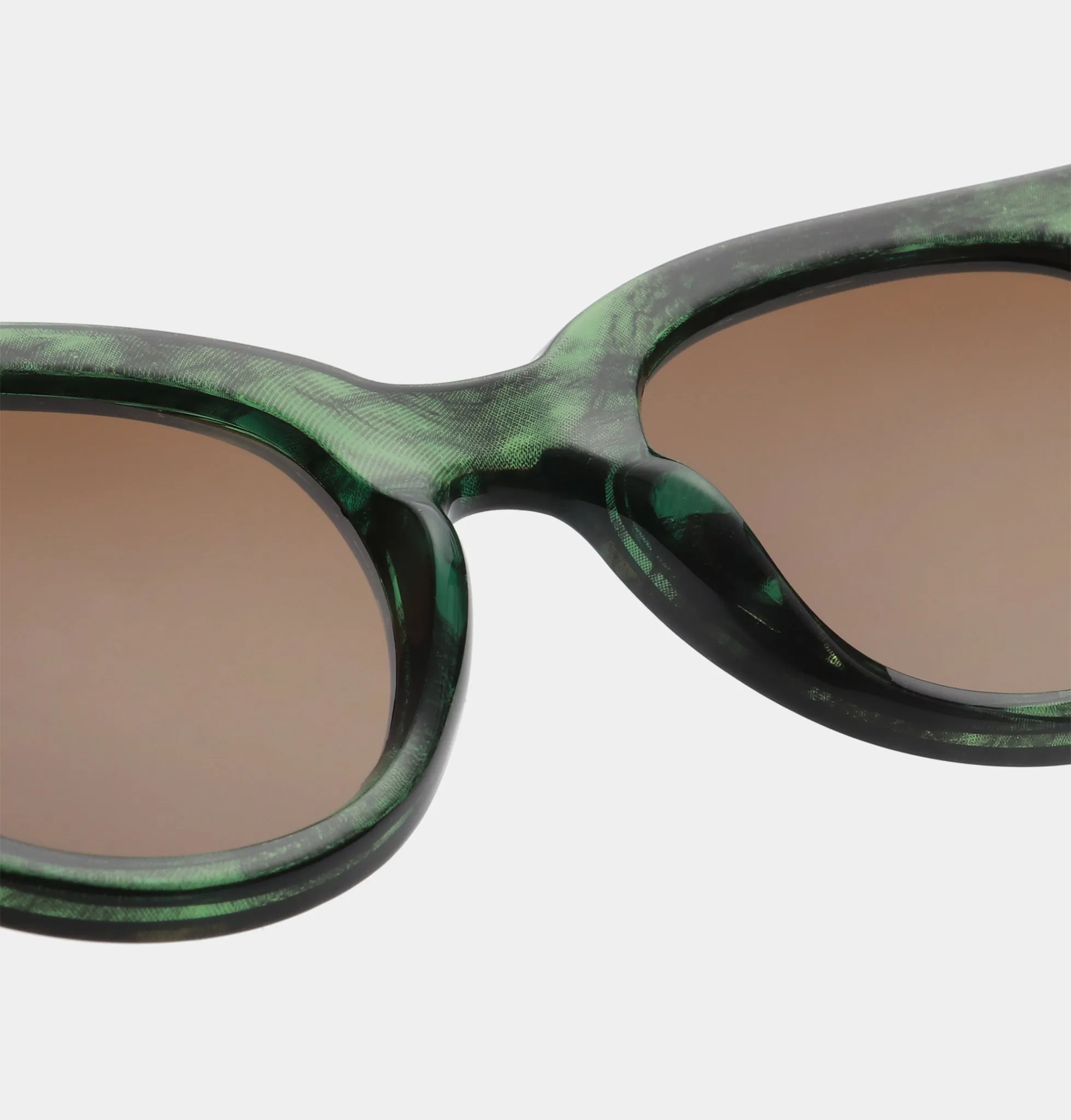 Lilly Sunglasses - Green Marble Transparent