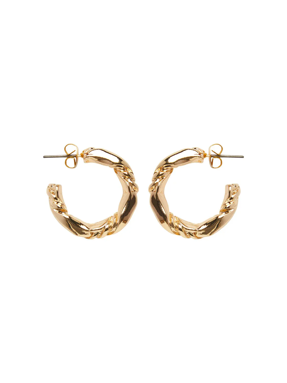 LULU HOOP EARRINGS (GOLD)