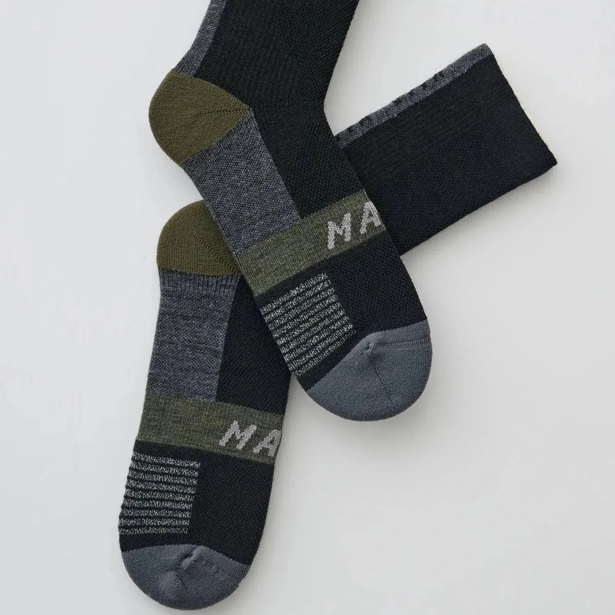 Maap Alt_Road Merino socks - Black Green