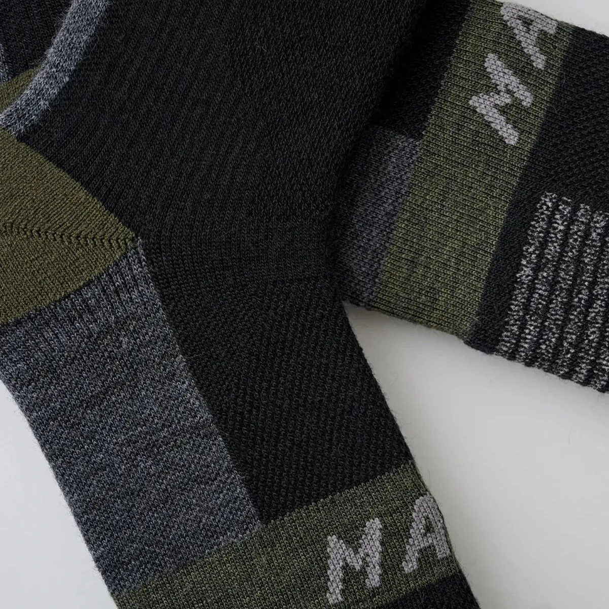 Maap Alt_Road Merino socks - Black Green