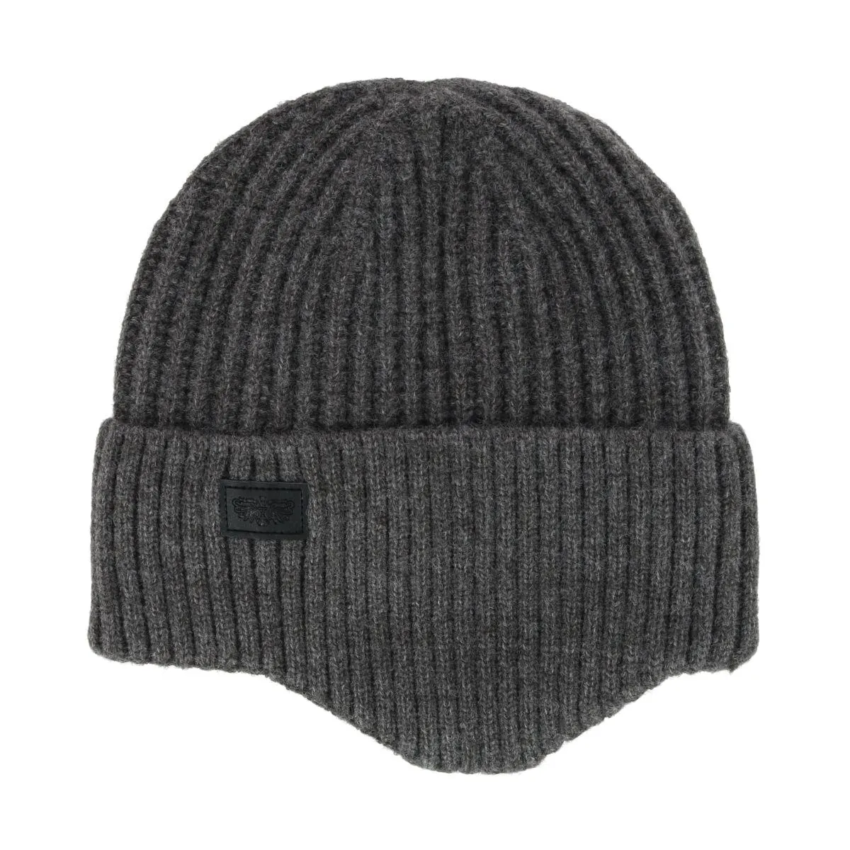 Men's Sherpa Lined Cable Knit Winter Beanie with Ear Flap