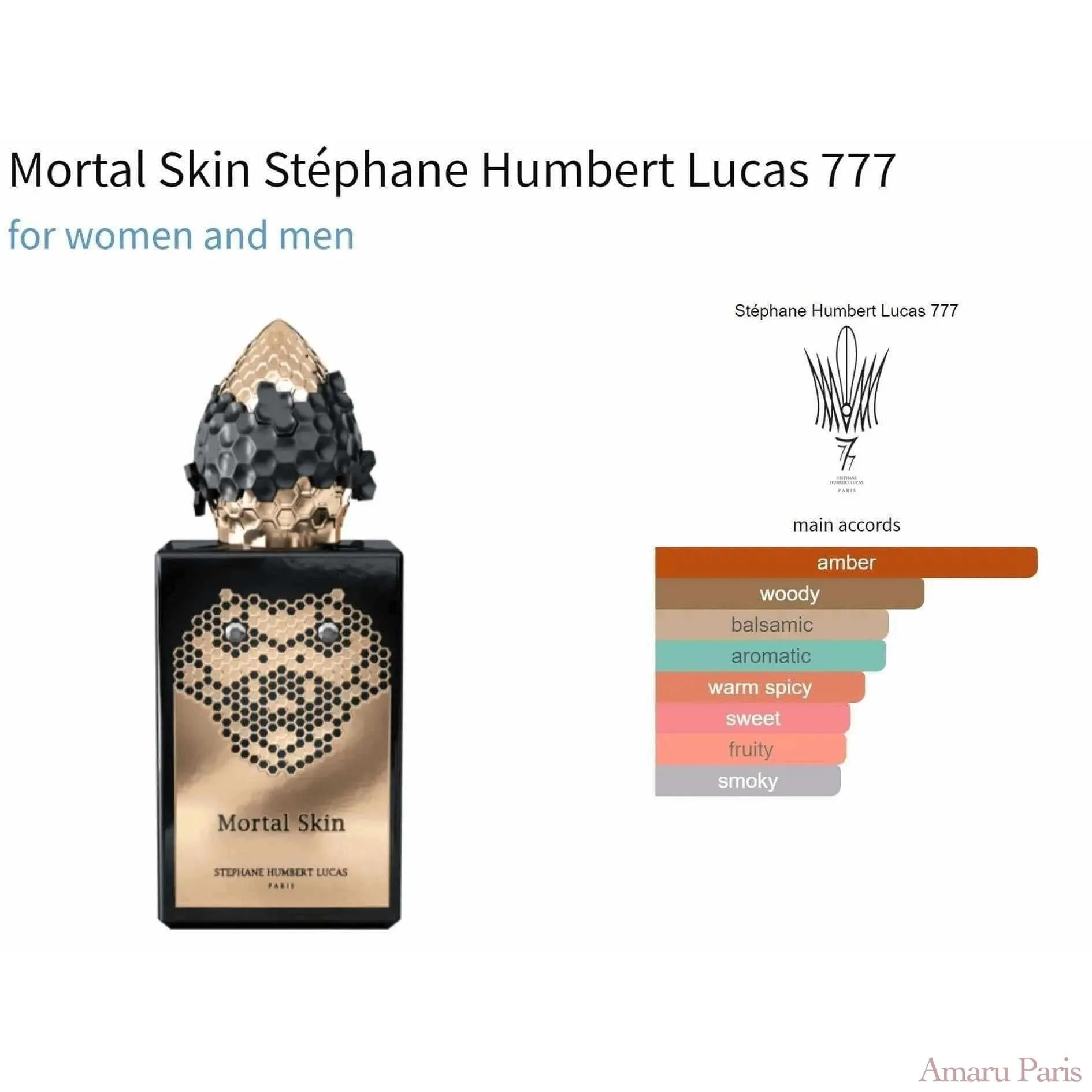 Mortal Skin Stéphane Humbert Lucas 777 for women and men Decant Fragrance Samples